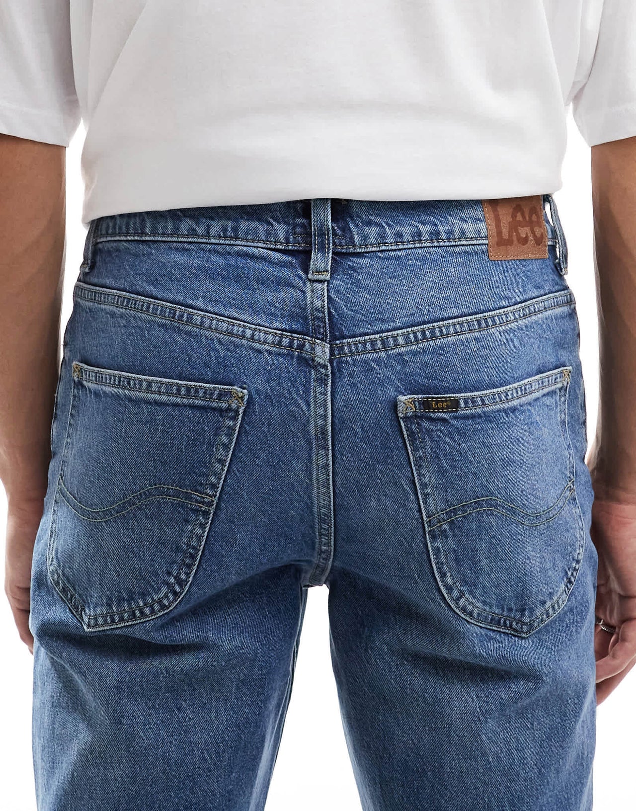 Lee Brooklyn straight fit jeans in mid vintage wash