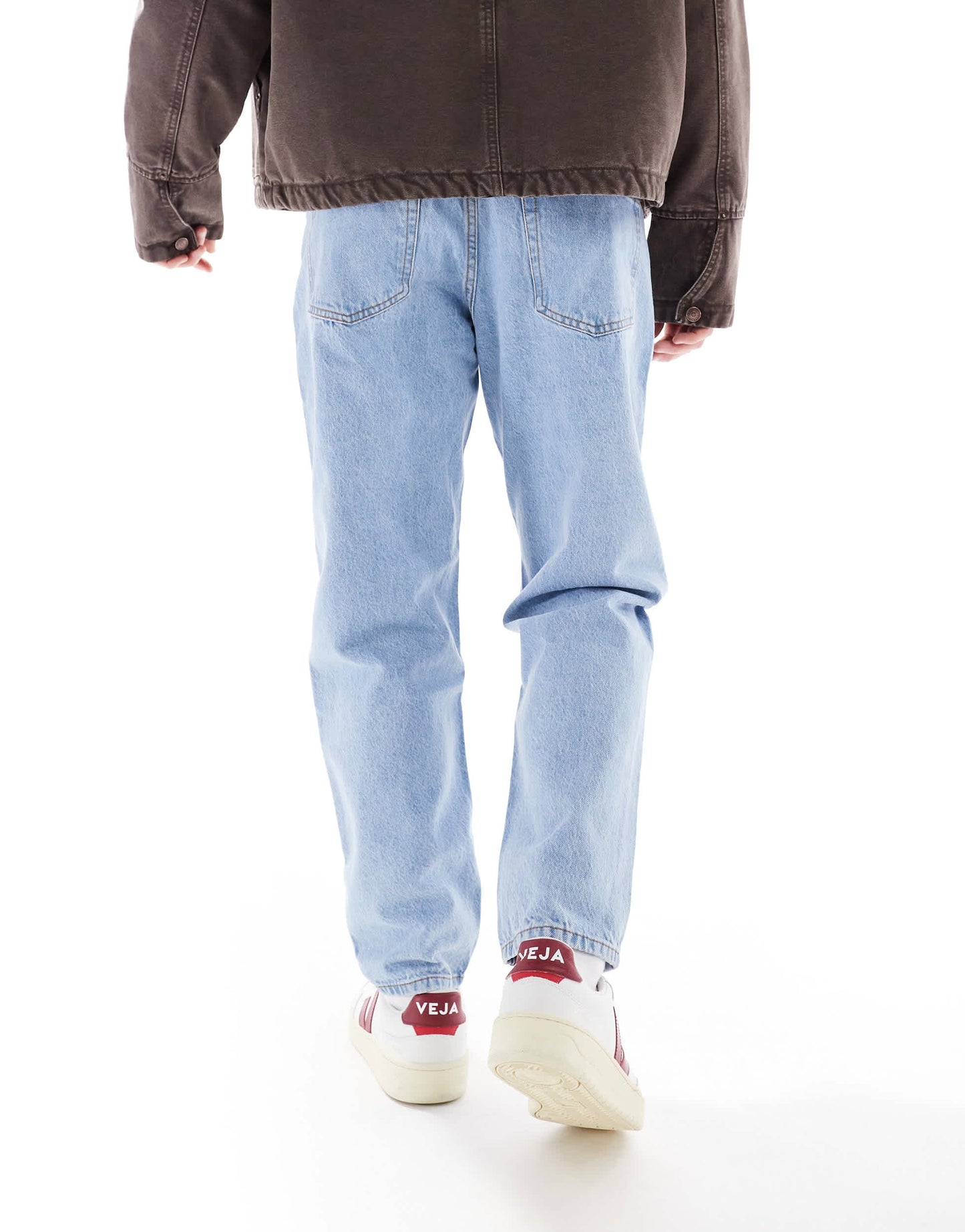 Pull&Bear standard fit jeans in mid blue