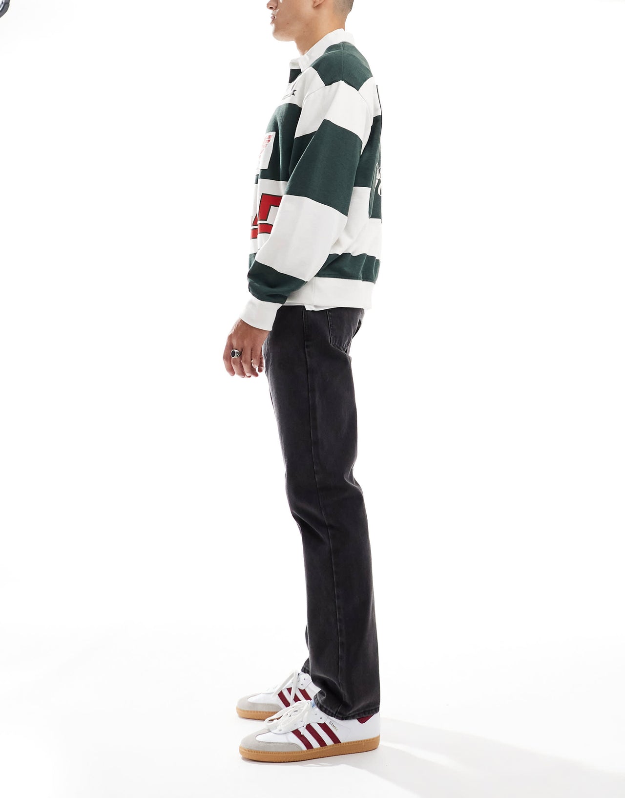 New Look straight fit jeans in washed black