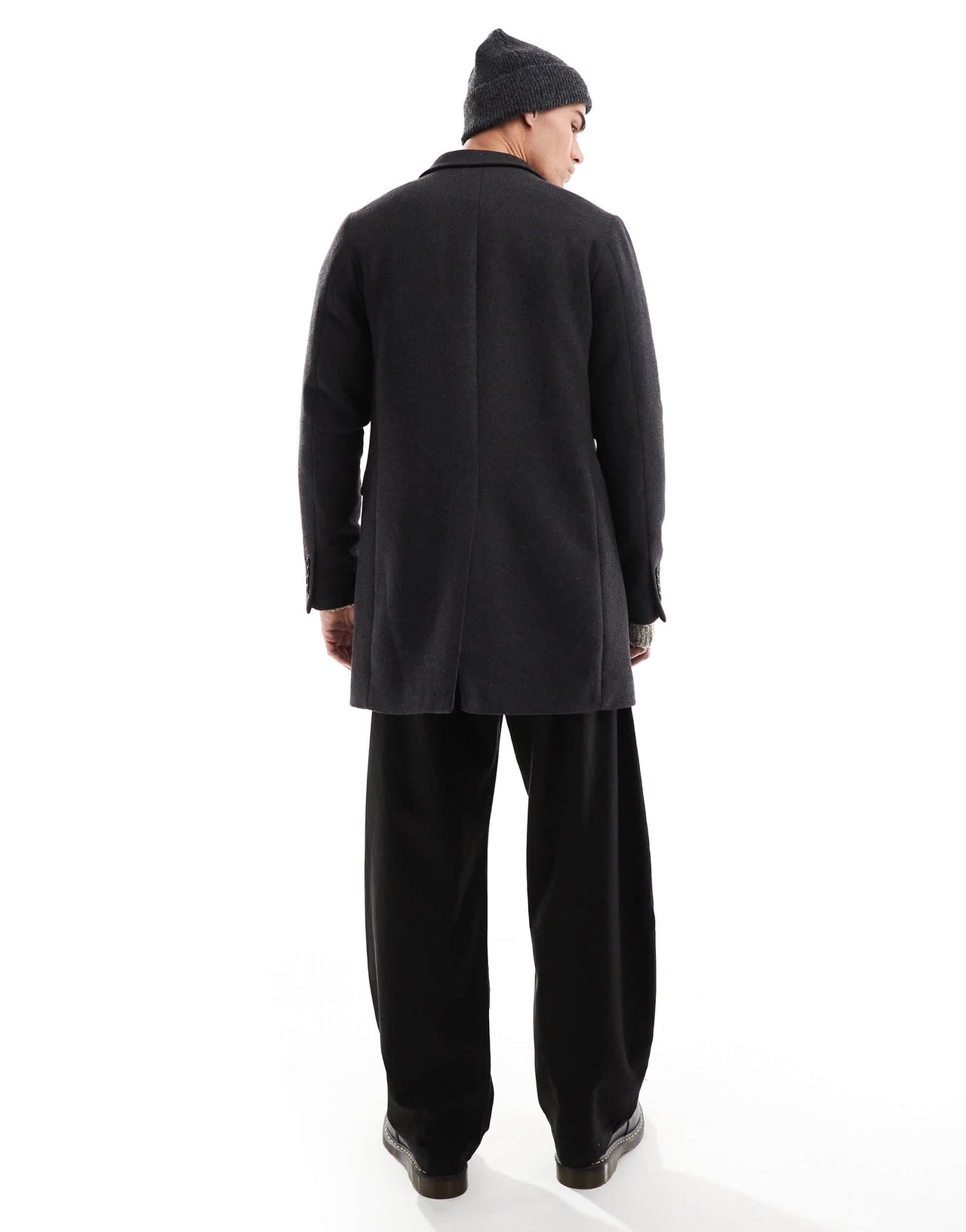 French Connection smart tailored coat in charcoal grey