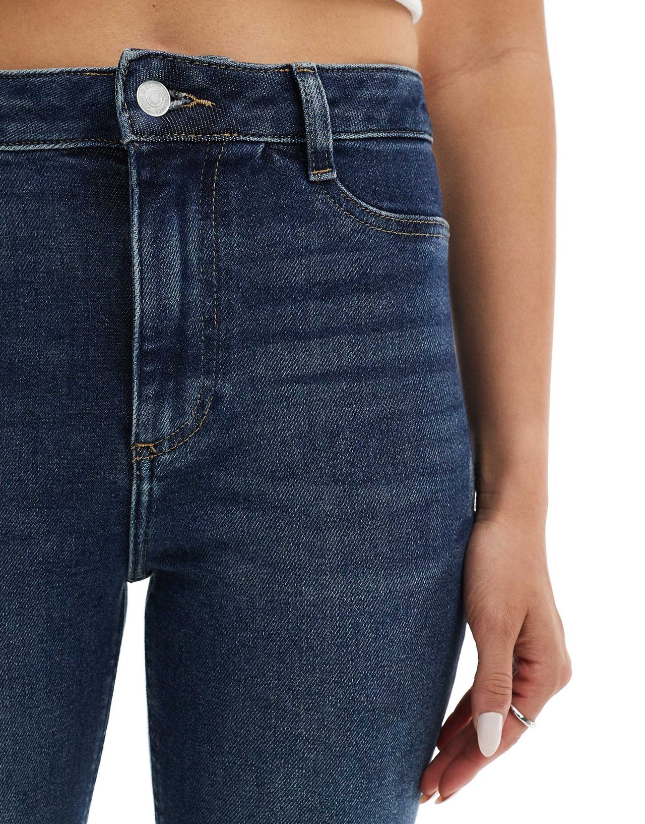 New Look Disco skinny jeans in dark blue