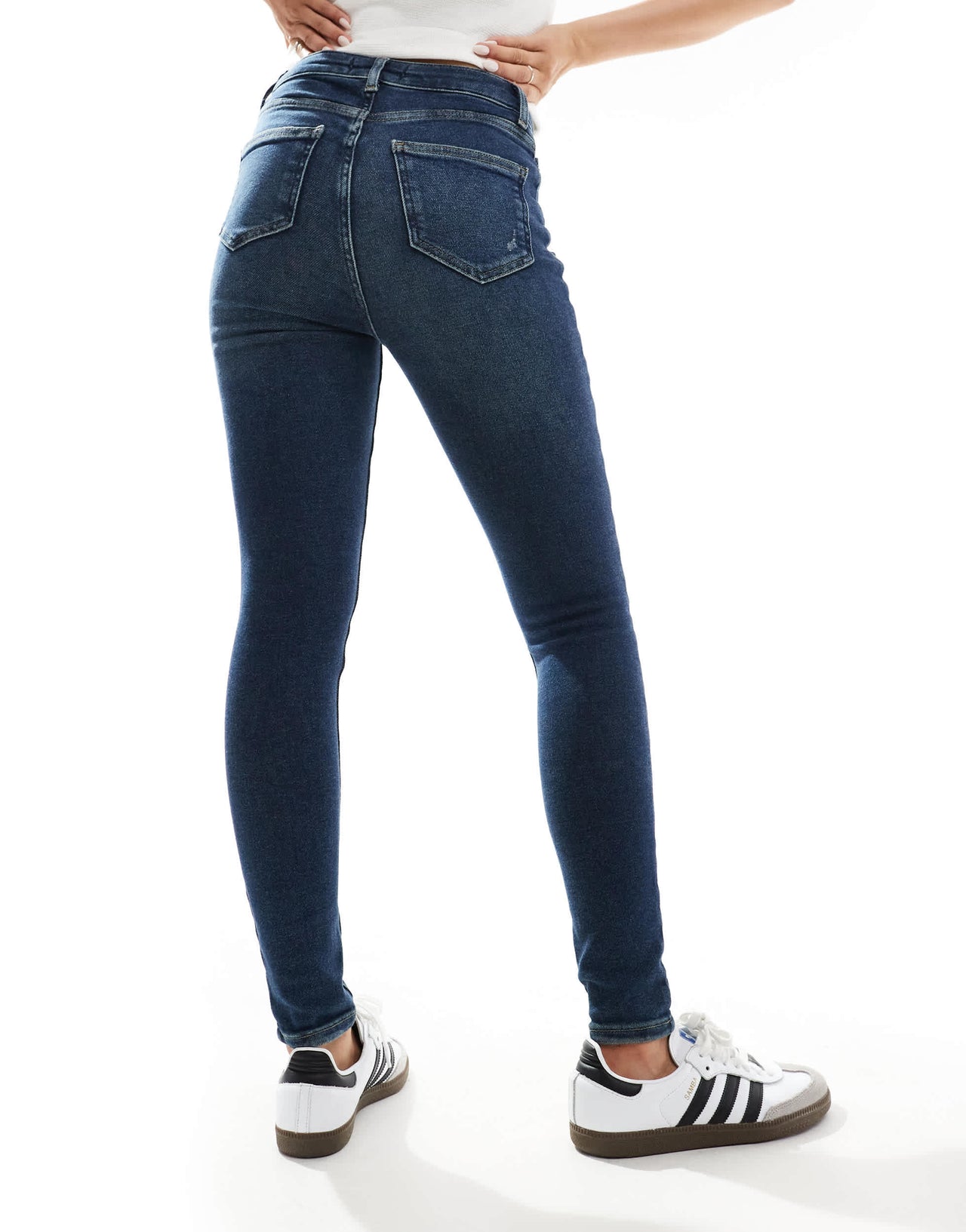 New Look Disco skinny jeans in dark blue