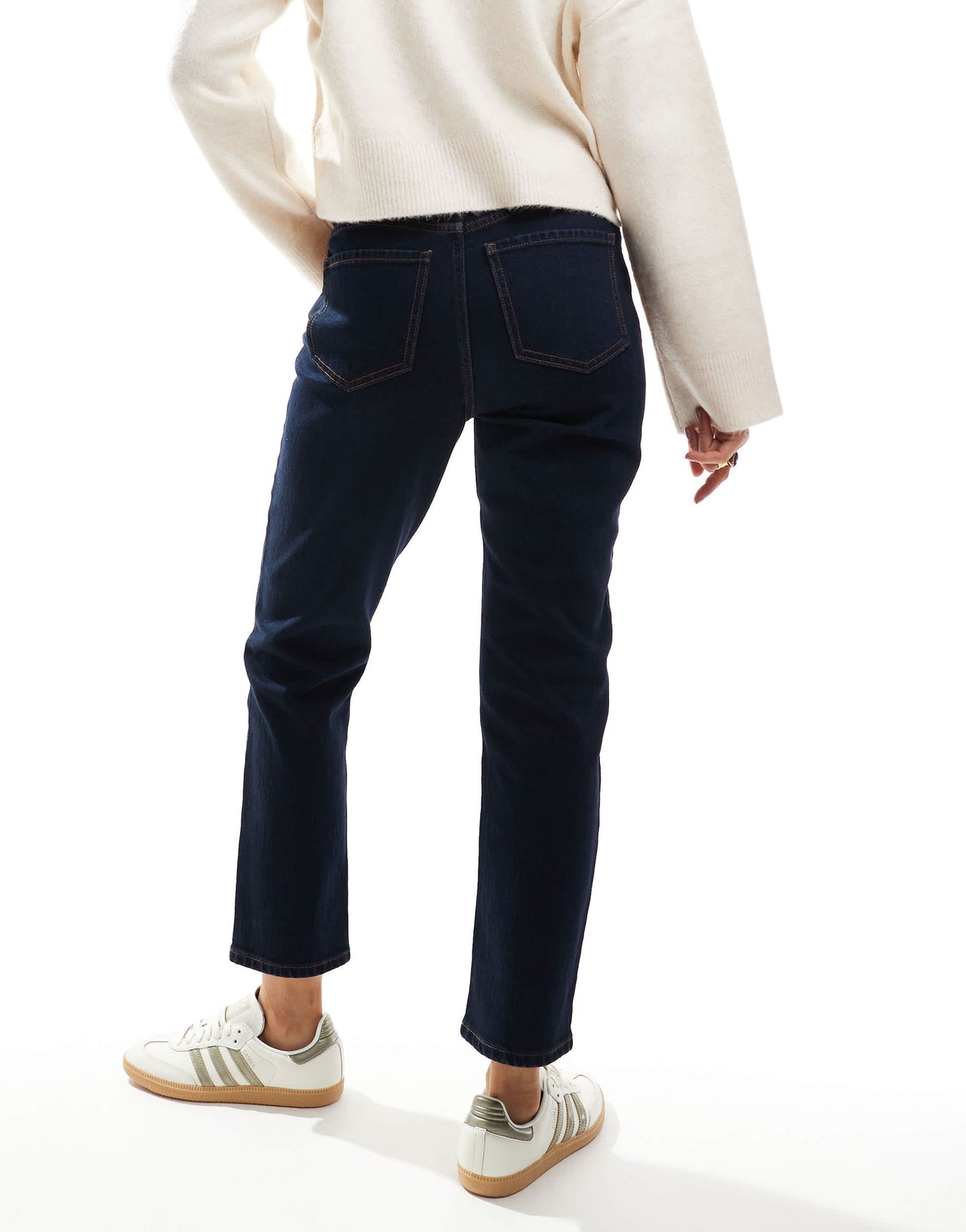New Look Hannah straight leg jeans in navy