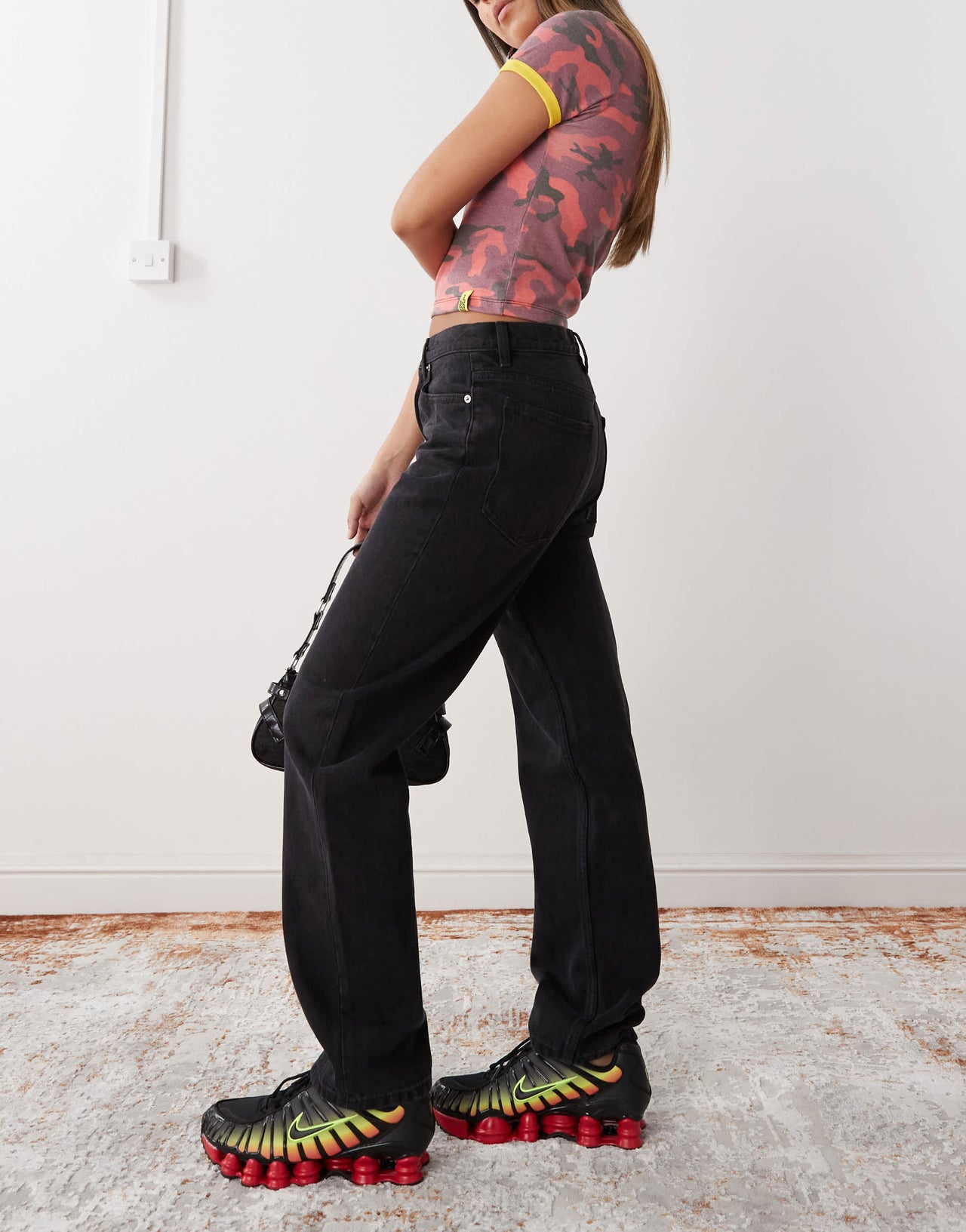 Obey sophie straight jeans in faded black