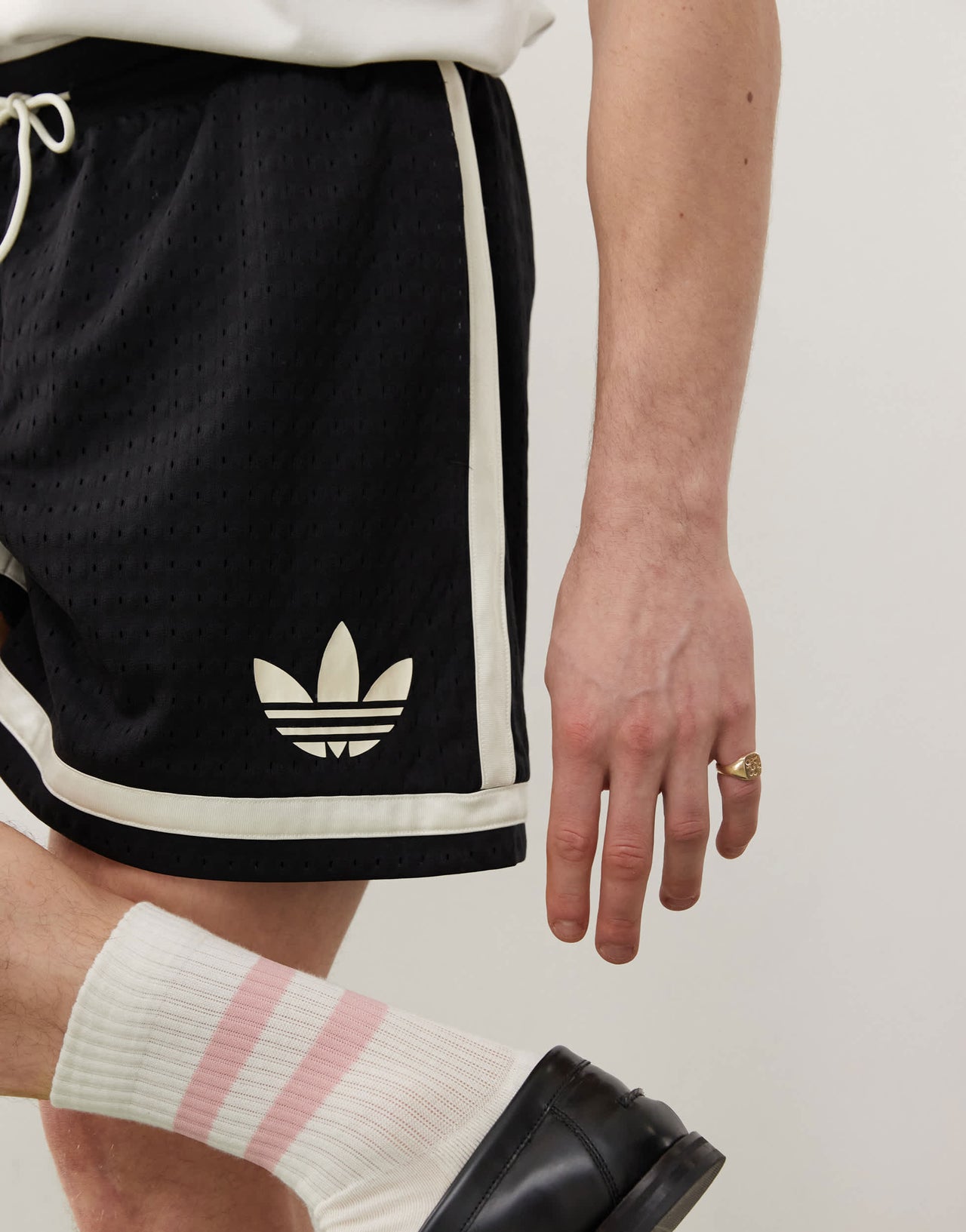 adidas Originals Basketball Warp knit short in black
