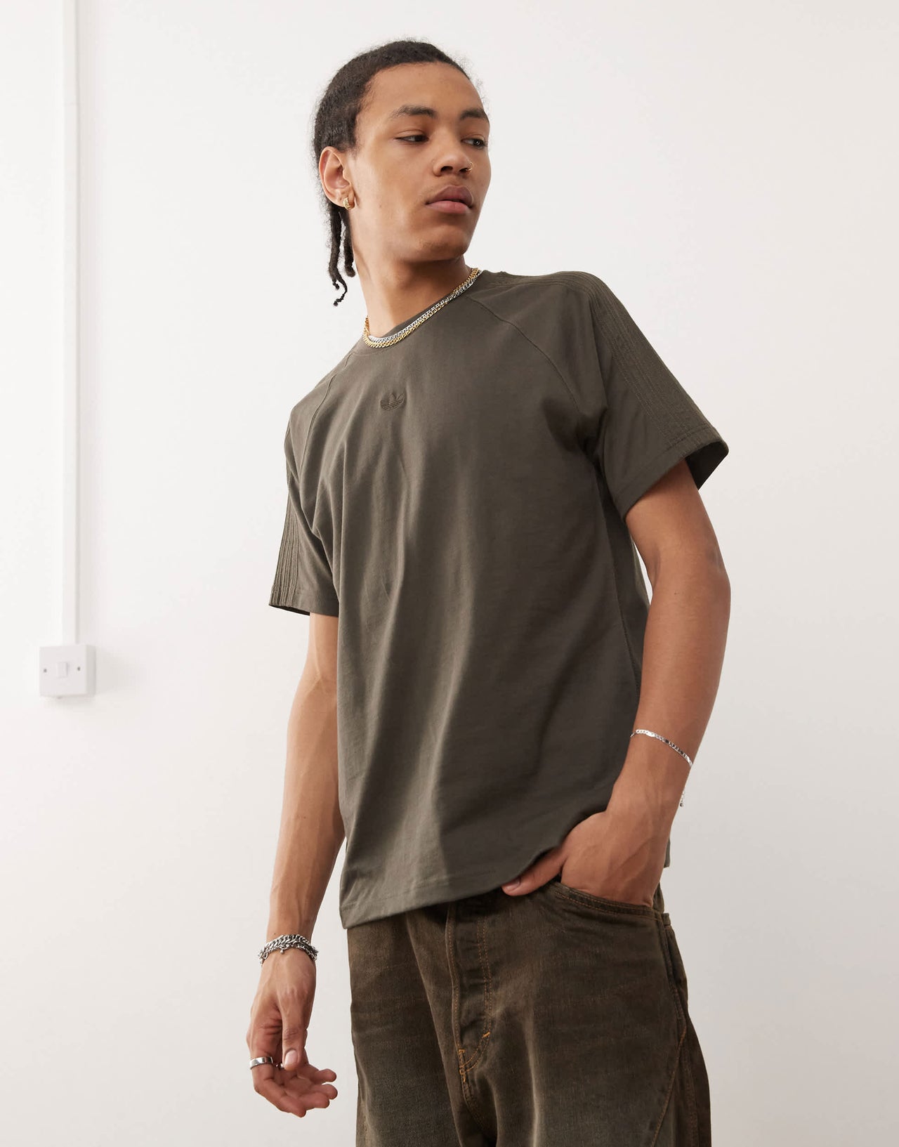 adidas Originals Premium Essentials t-shirt in khaki