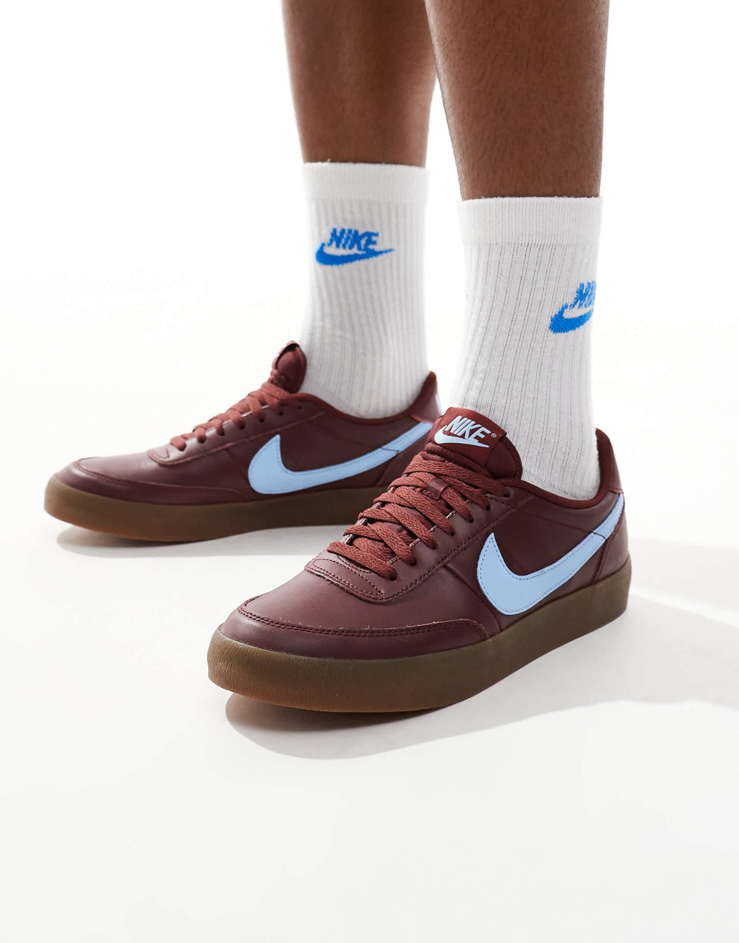 Nike Killshot 2 Leather trainers in burgundy and blue