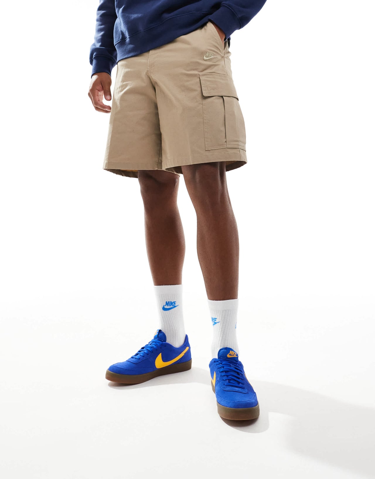 Nike Killshot 2 leather trainers in blue and yellow