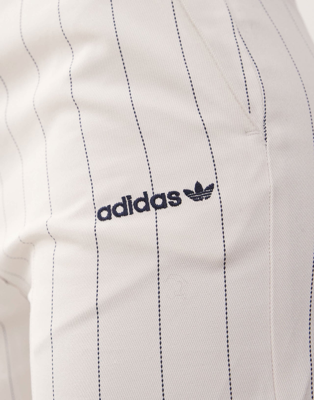 adidas Originals trousers in cream pinstripe