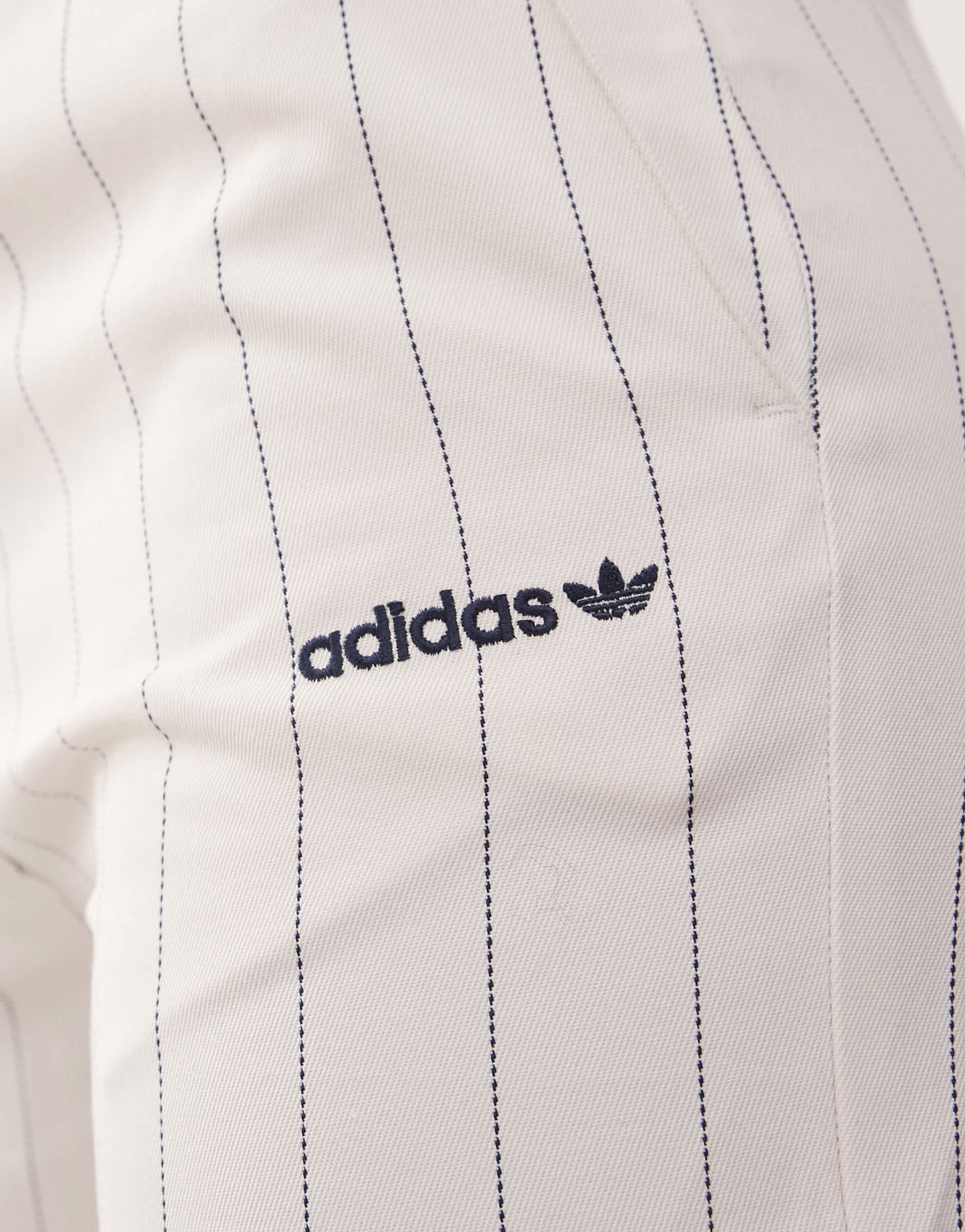 adidas Originals trousers in cream pinstripe