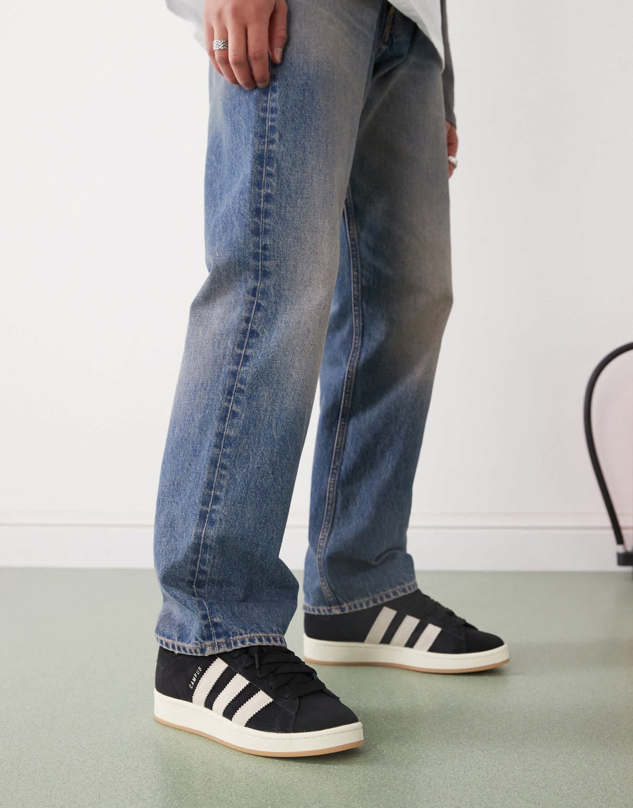 adidas Originals Campus 00s trainers in black and cream