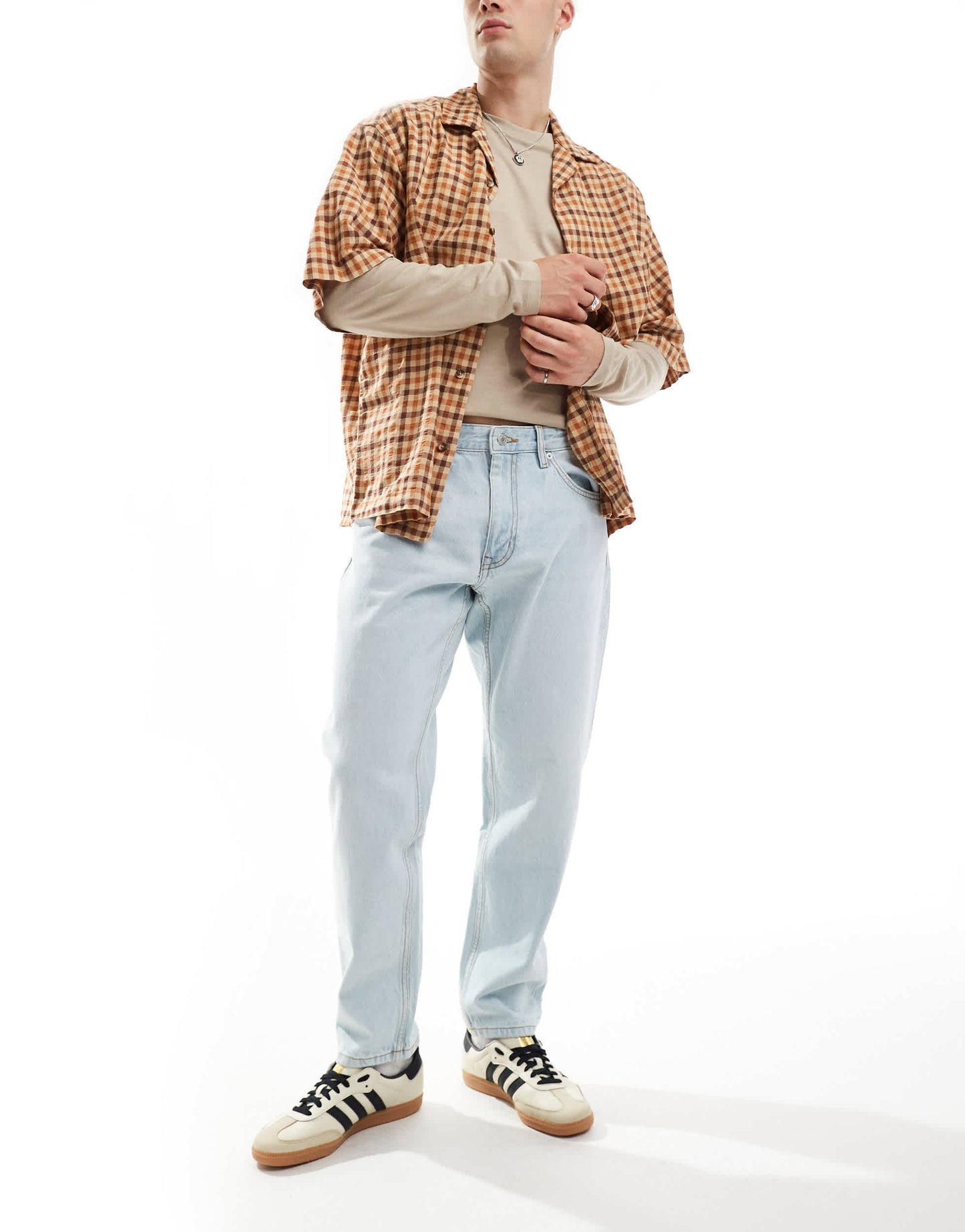 Pull&Bear standard fit jeans in light blue