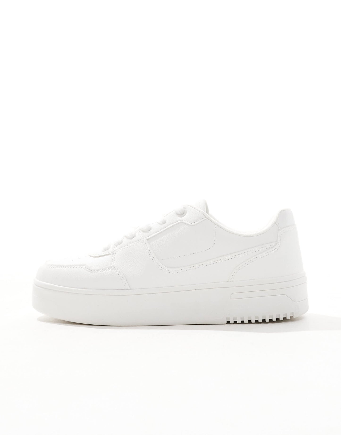 Pull&Bear chunky panel trainer in white
