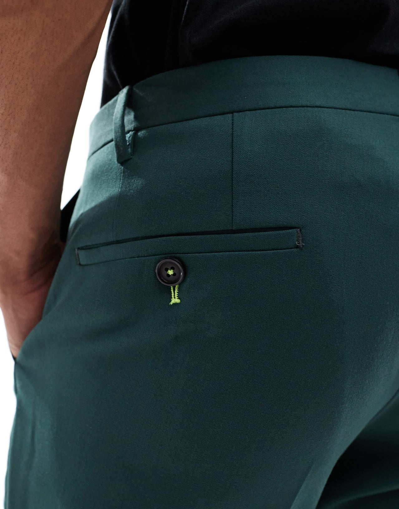 Twisted Tailor Buscot skinny suit trousers in forest green  co-ord