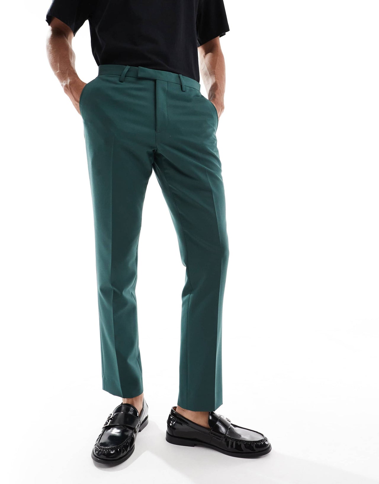 Twisted Tailor Buscot skinny suit trousers in forest green  co-ord