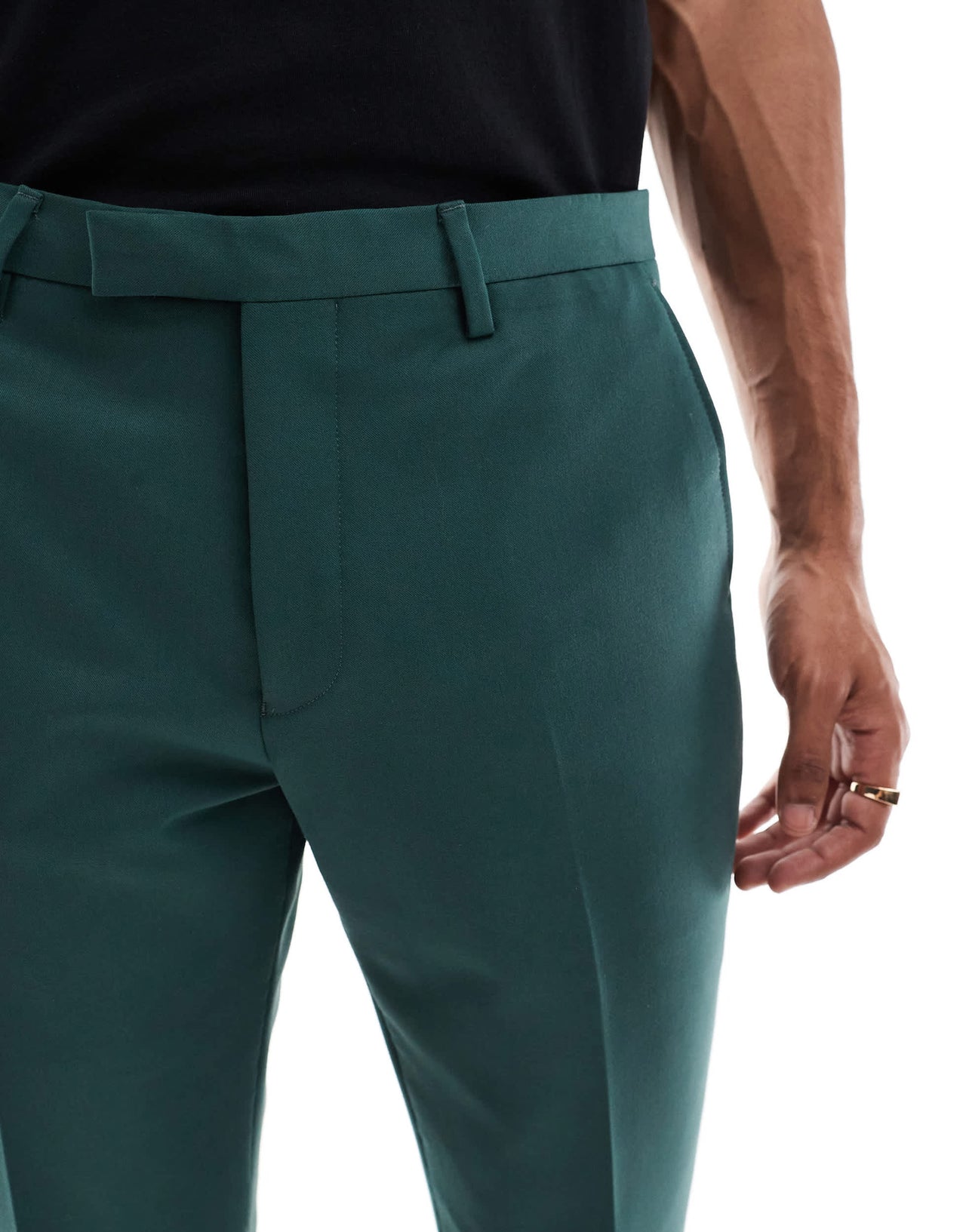 Twisted Tailor Buscot skinny suit trousers in forest green  co-ord