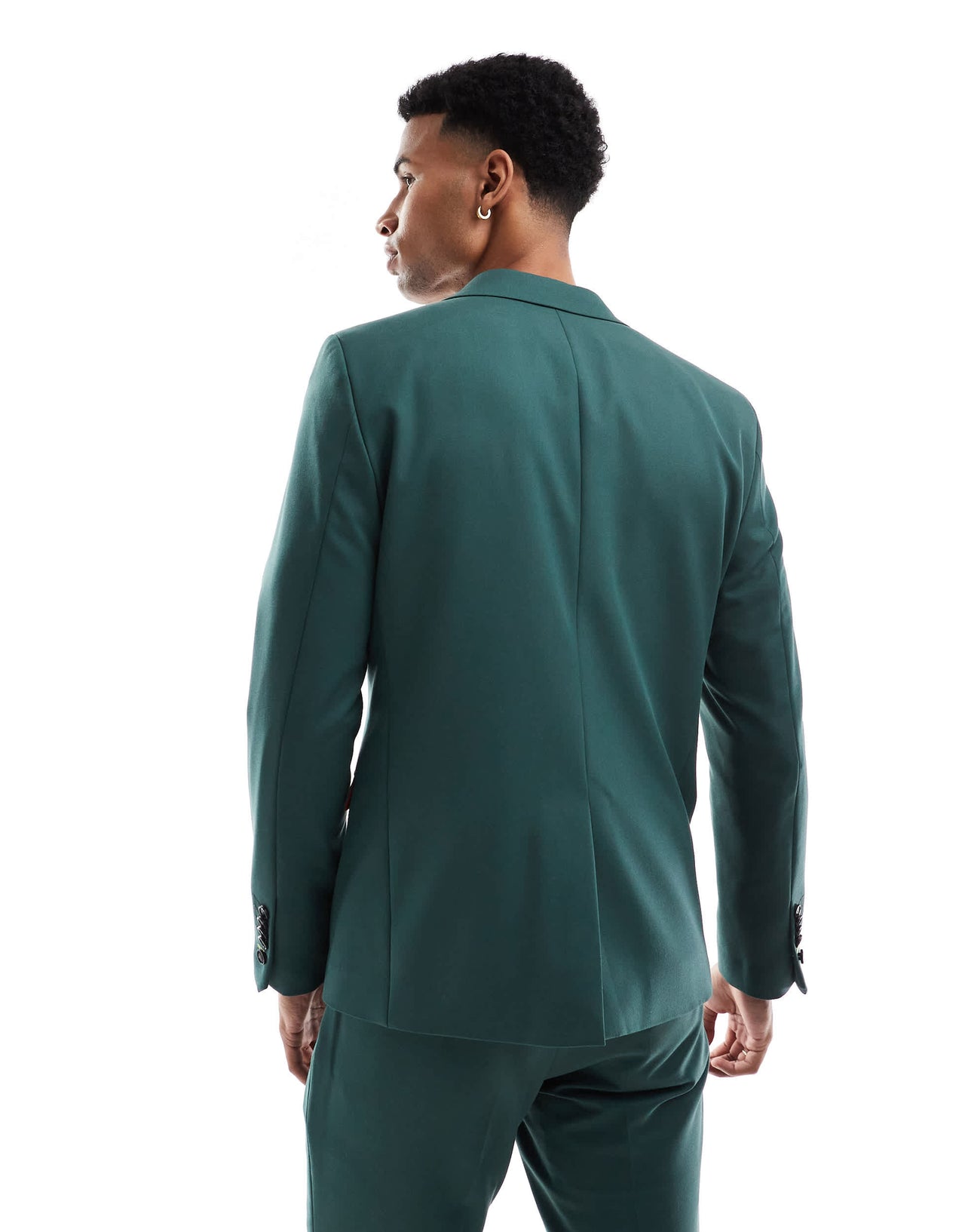 Twisted Tailor Buscot skinny suit jacket in forest green co-ord