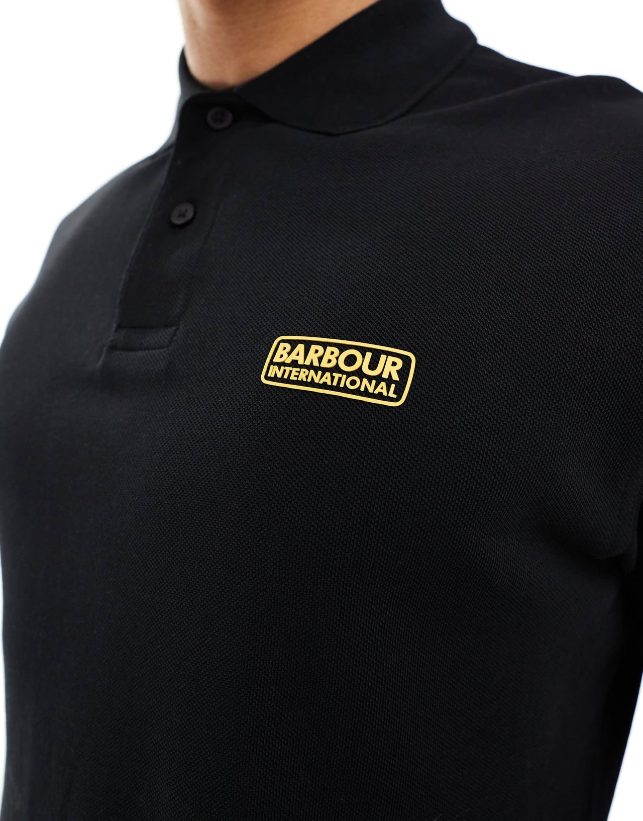 Barbour International essential polo shirt in black