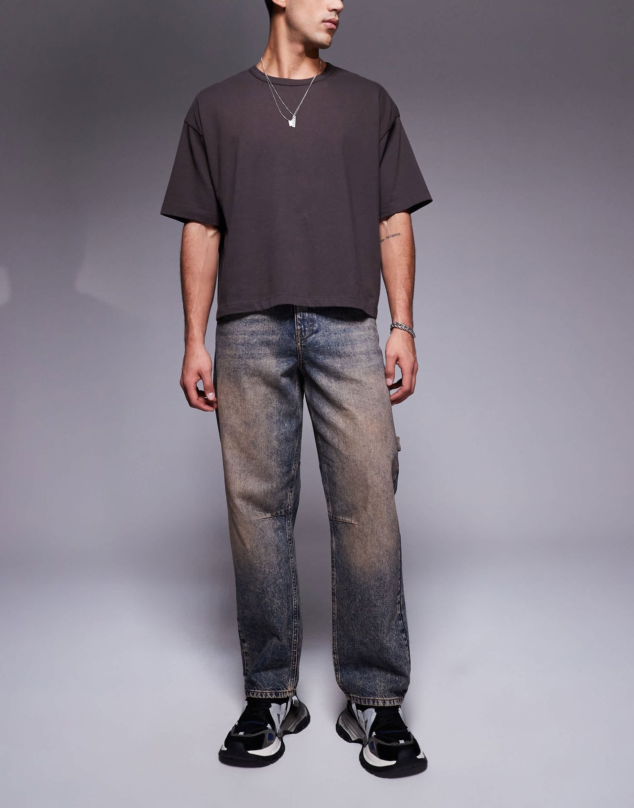 ASOS DESIGN tinted baggy jean in indigo