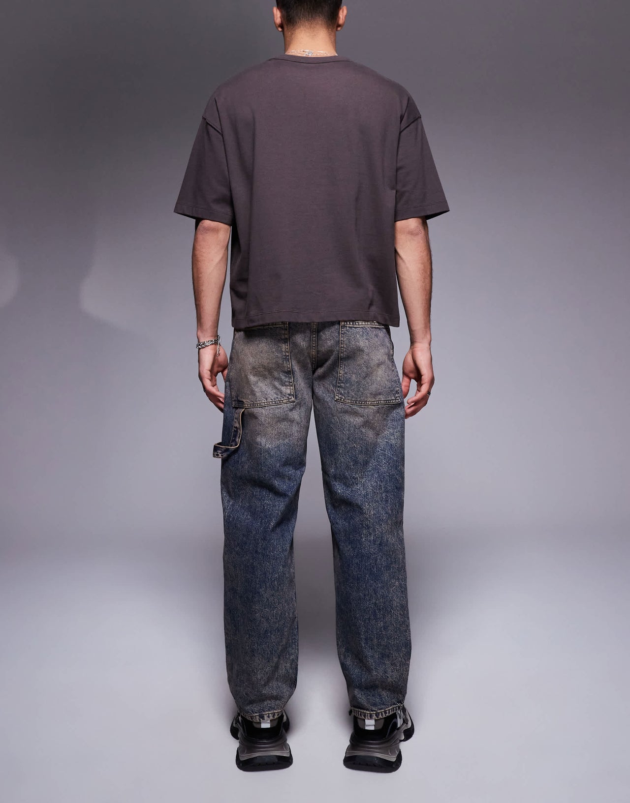 ASOS DESIGN tinted baggy jean in indigo