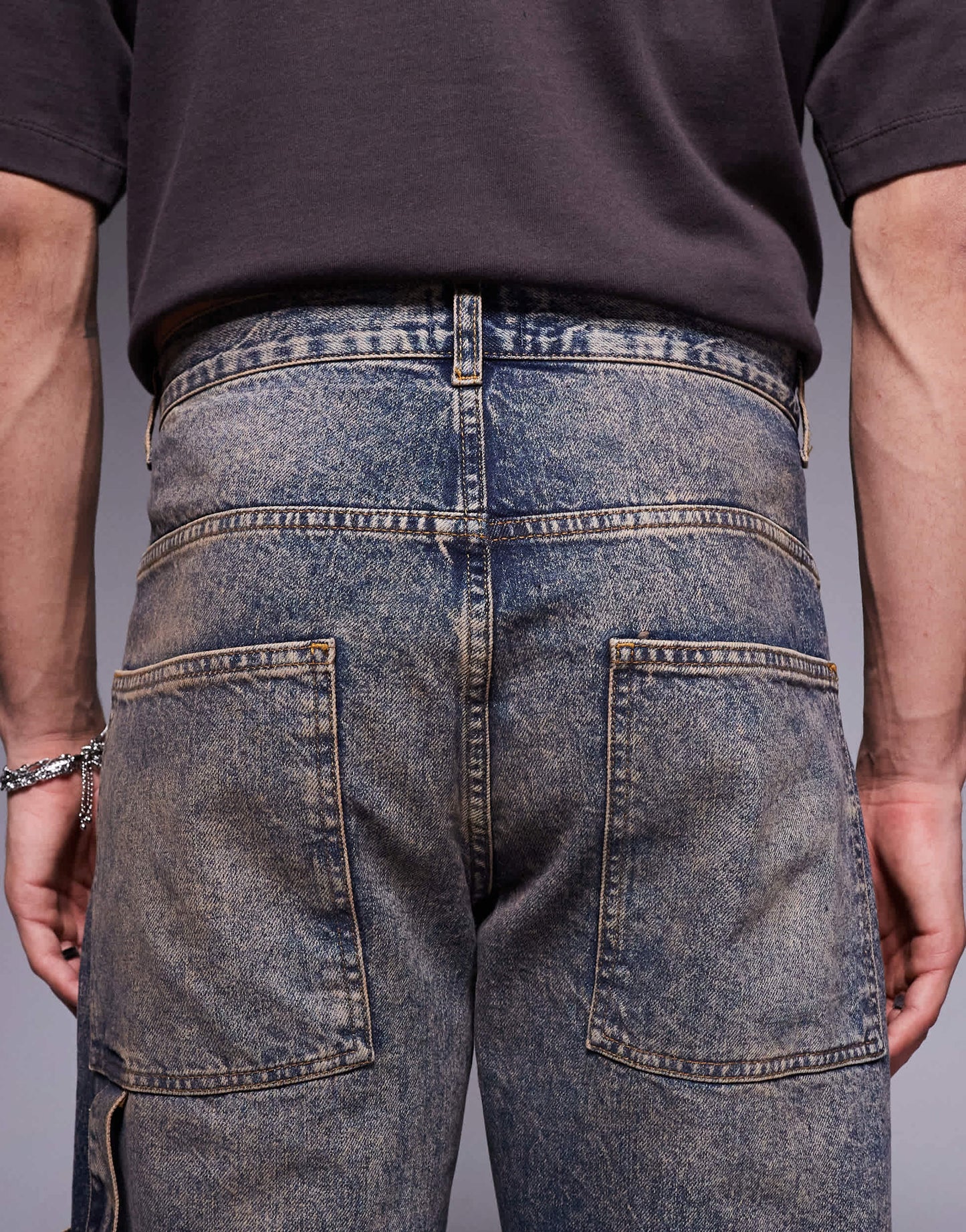 ASOS DESIGN tinted baggy jean in indigo