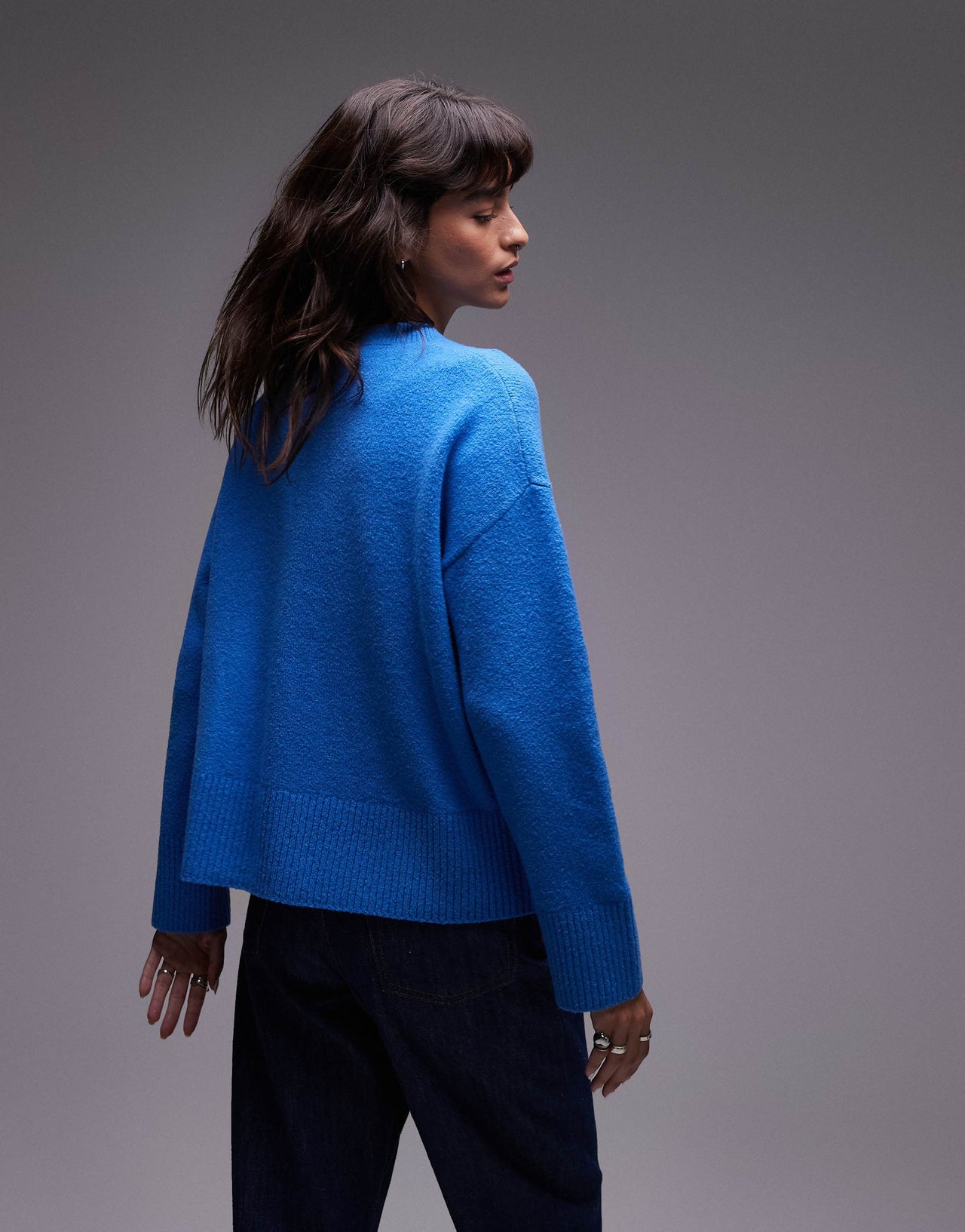 & Other Stories crew neck jumper in blue