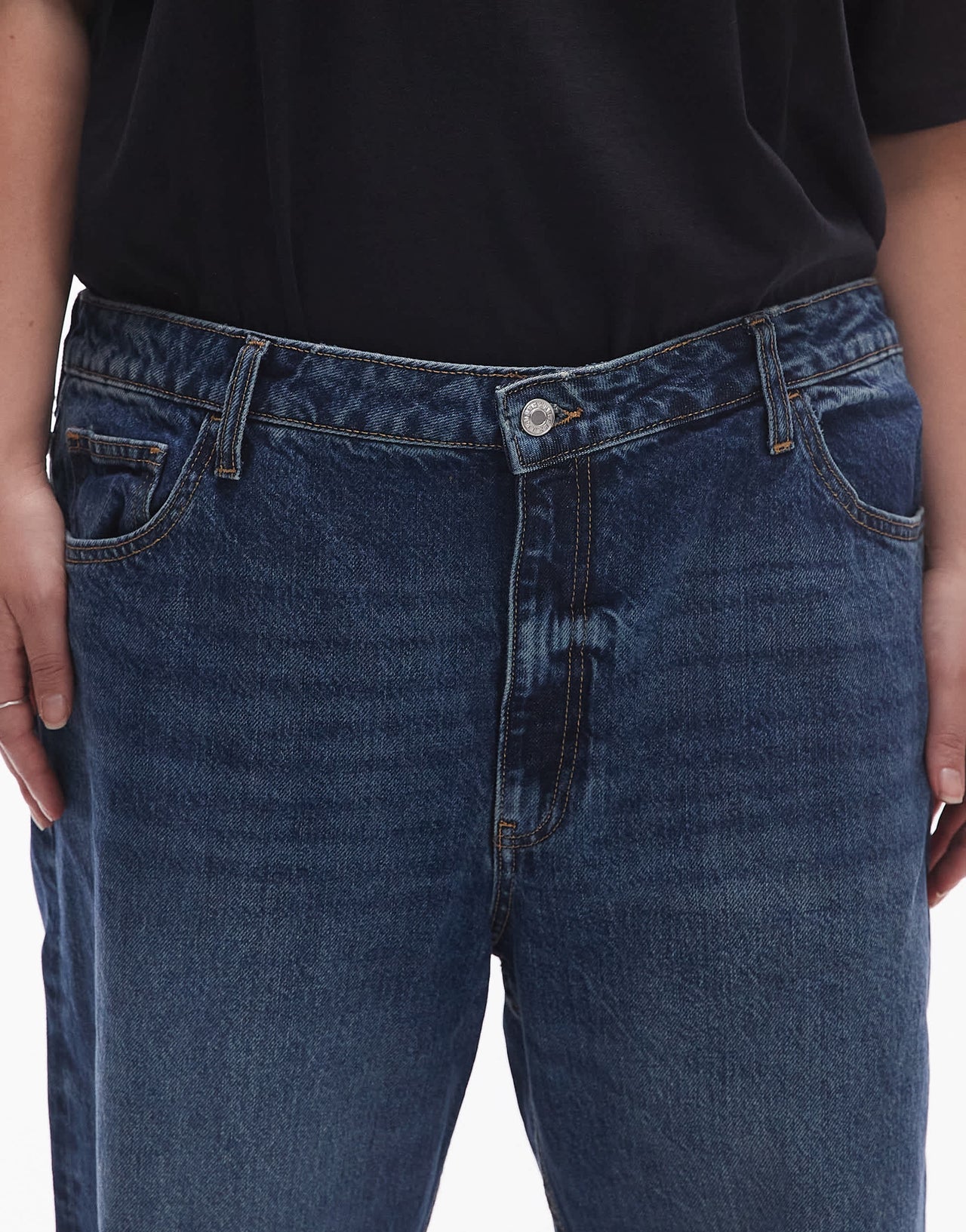 Mango Mom2000 jeans in mid blue