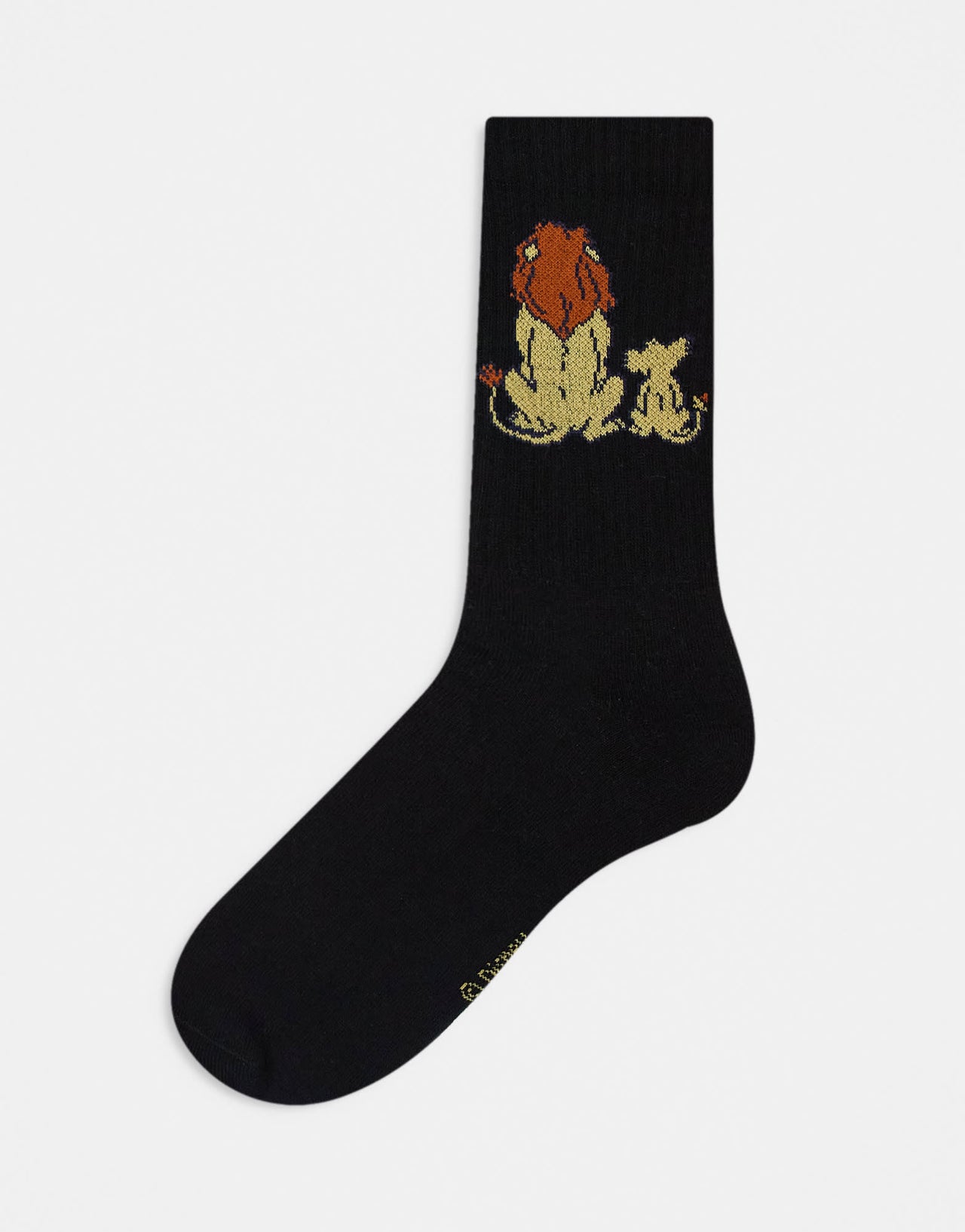 ASOS DESIGN Disney Lion King sock in black