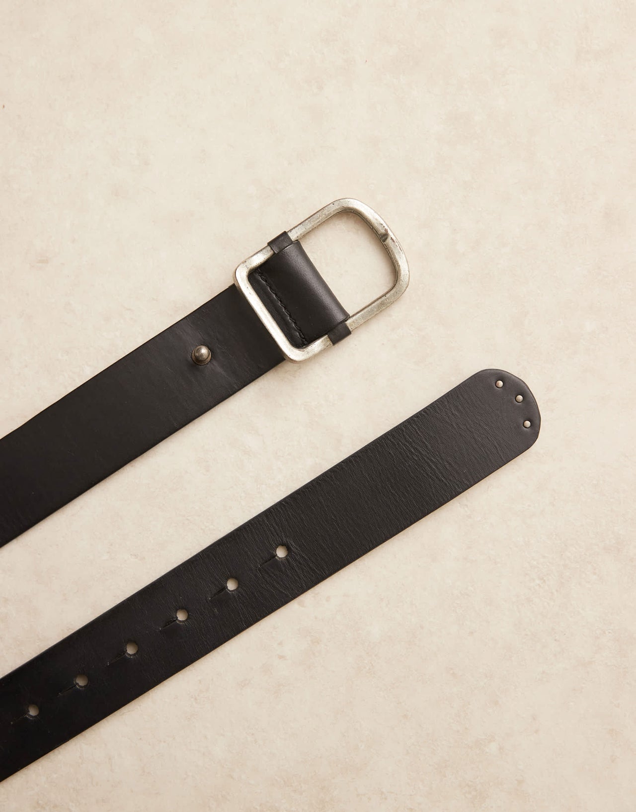 Free People classic genuine leather belt in black