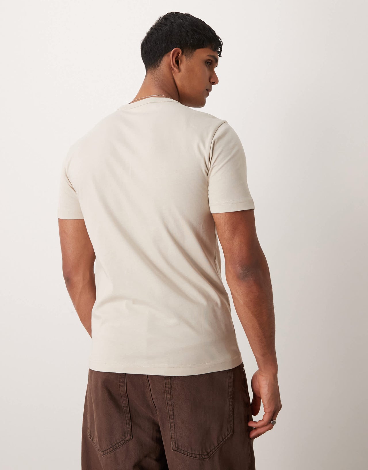 Calvin Klein gradient chest logo in beige