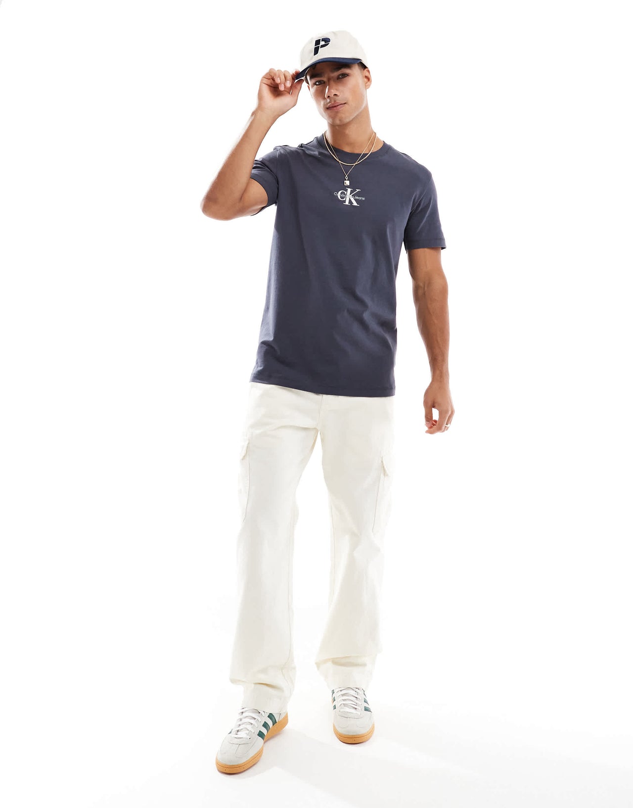 Calvin Klein Jeans monologo t-shirt in ebony