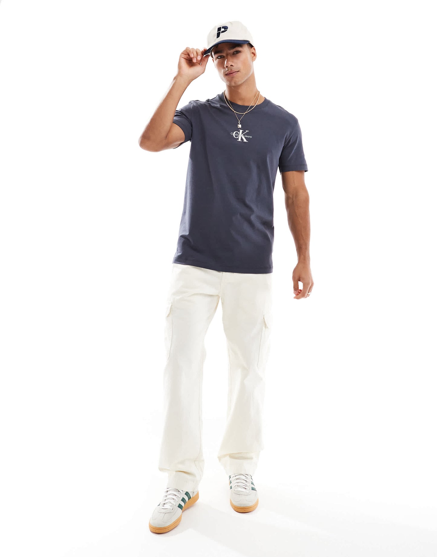 Calvin Klein Jeans monologo t-shirt in ebony