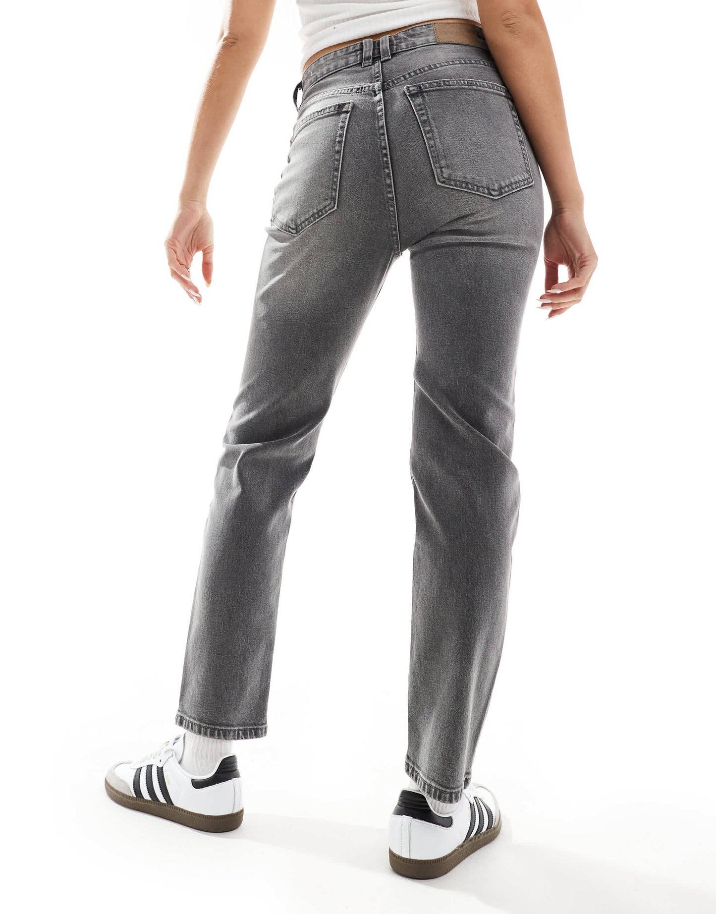 Pull&Bear comfort mom jean in washed grey