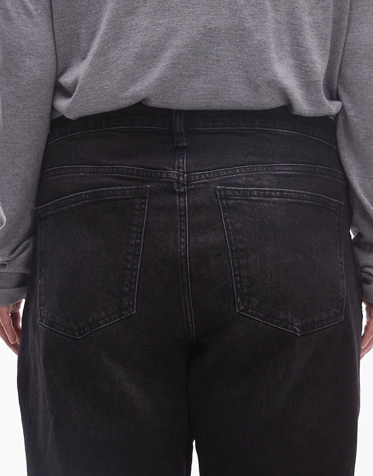 Mango curve relaxed mom jeans in black