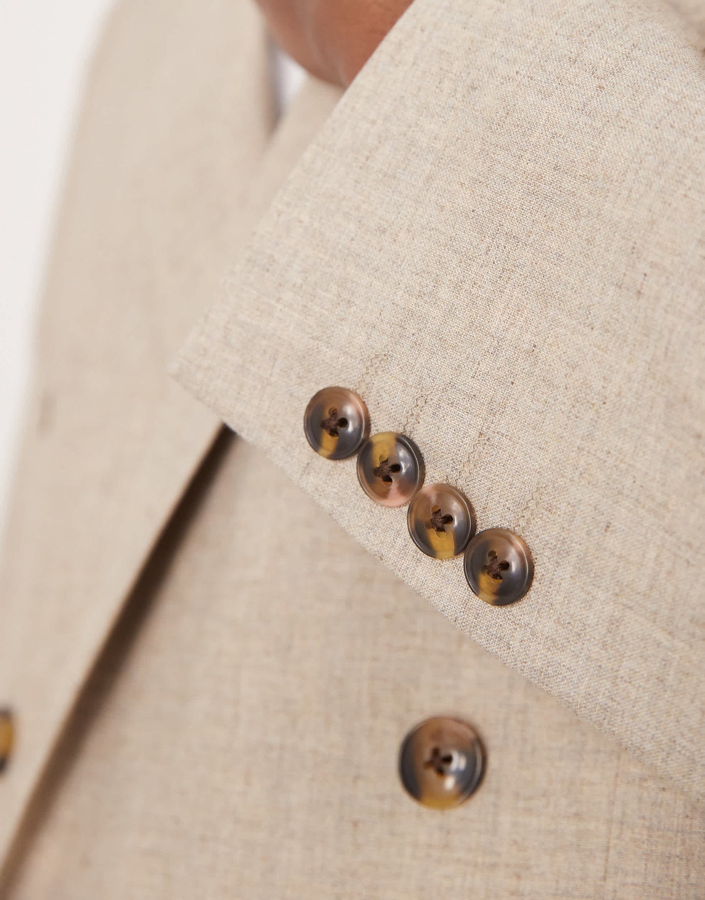 ASOS DESIGN slim suit jacket in stone marl look