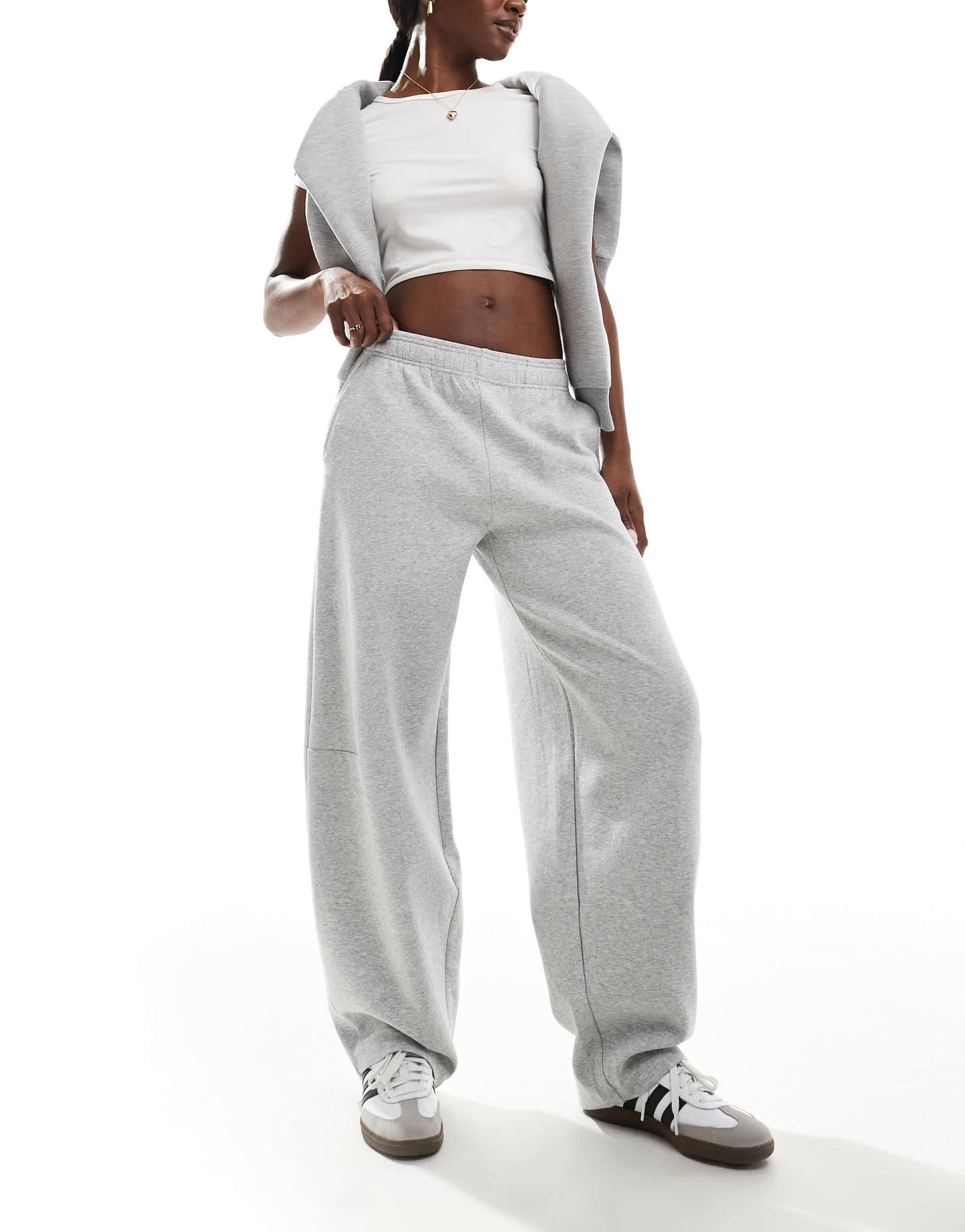 Stradivarius balloon jogger in grey