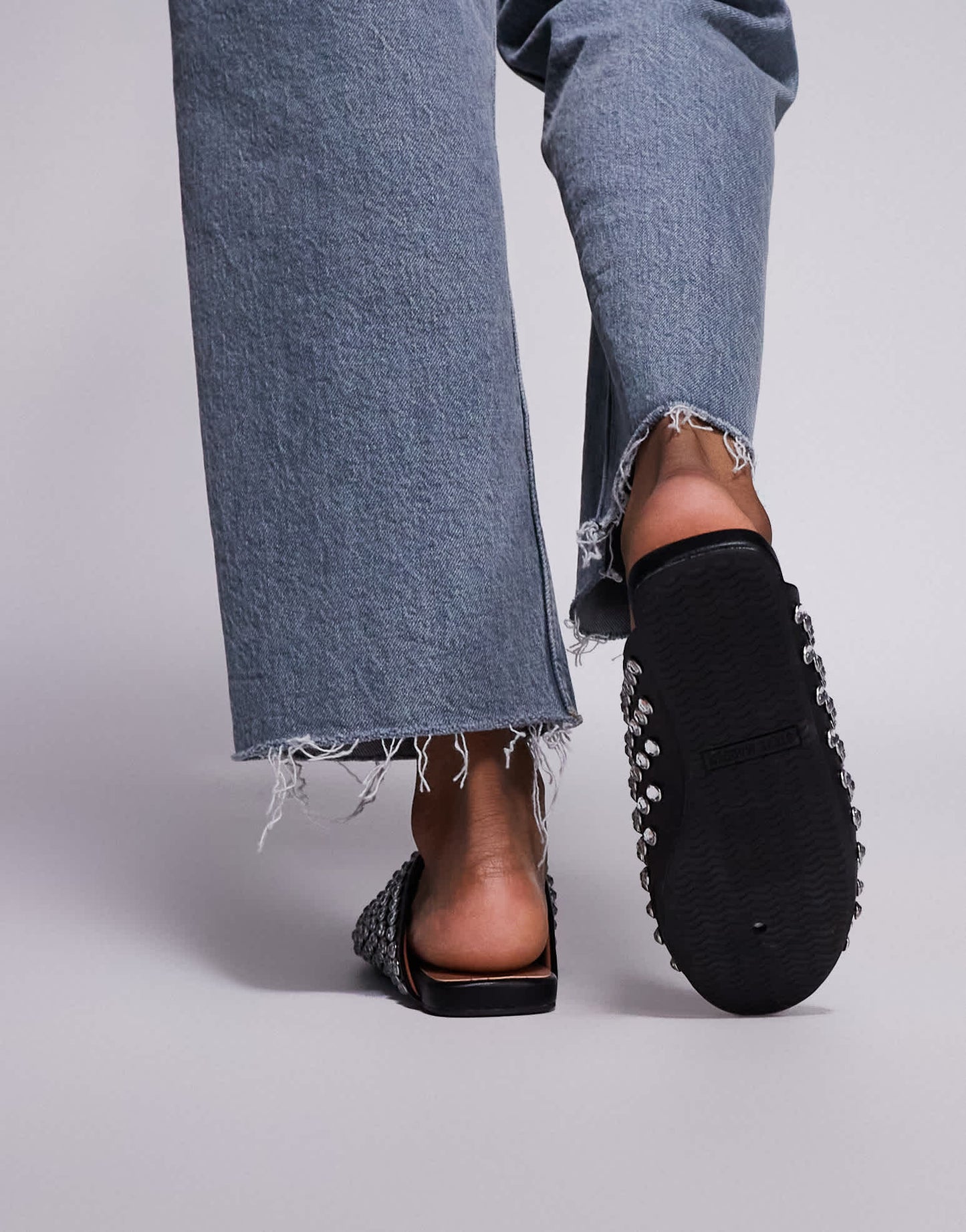 Steve Madden Giules studded mule in black