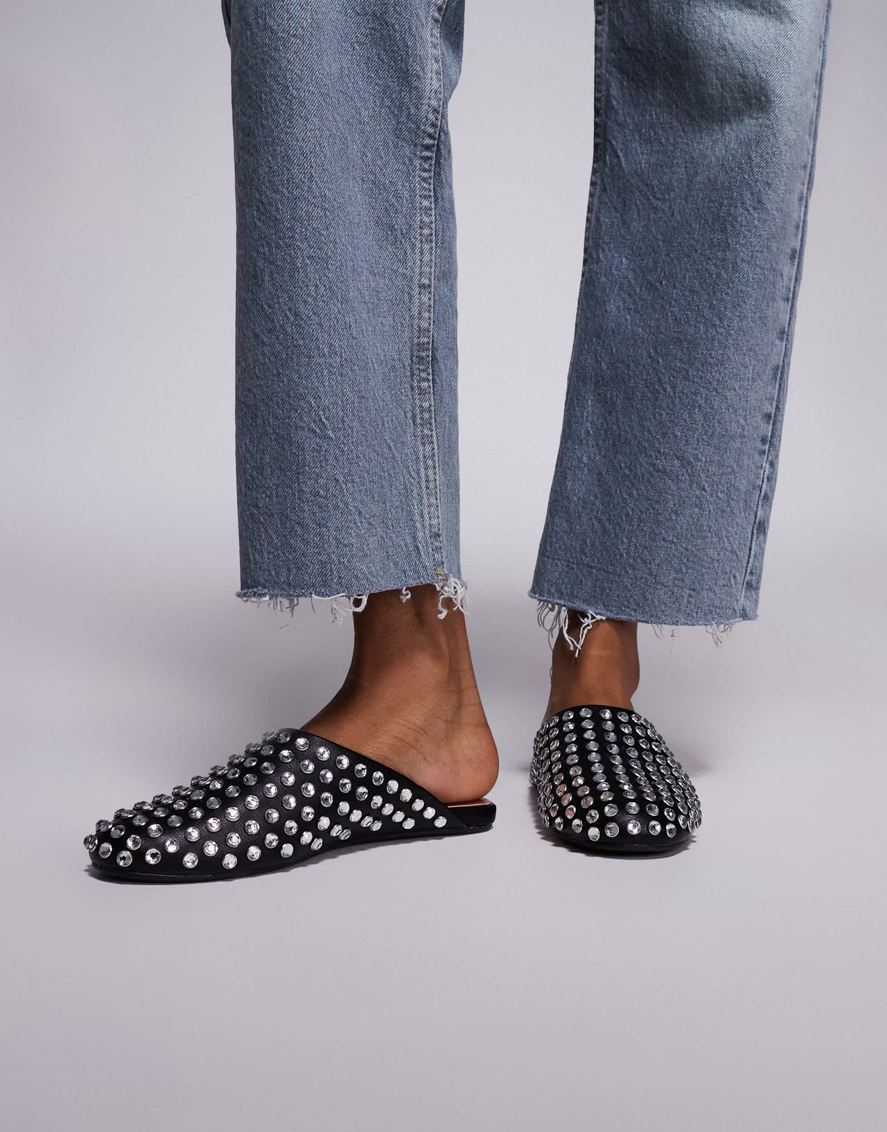 Steve Madden Giules studded mule in black