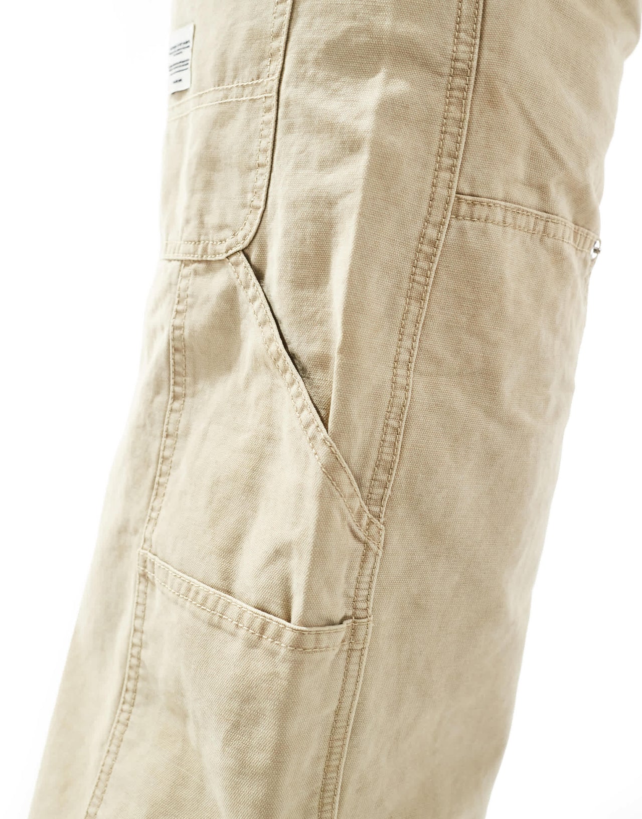Bershka carpenter trousers in brown