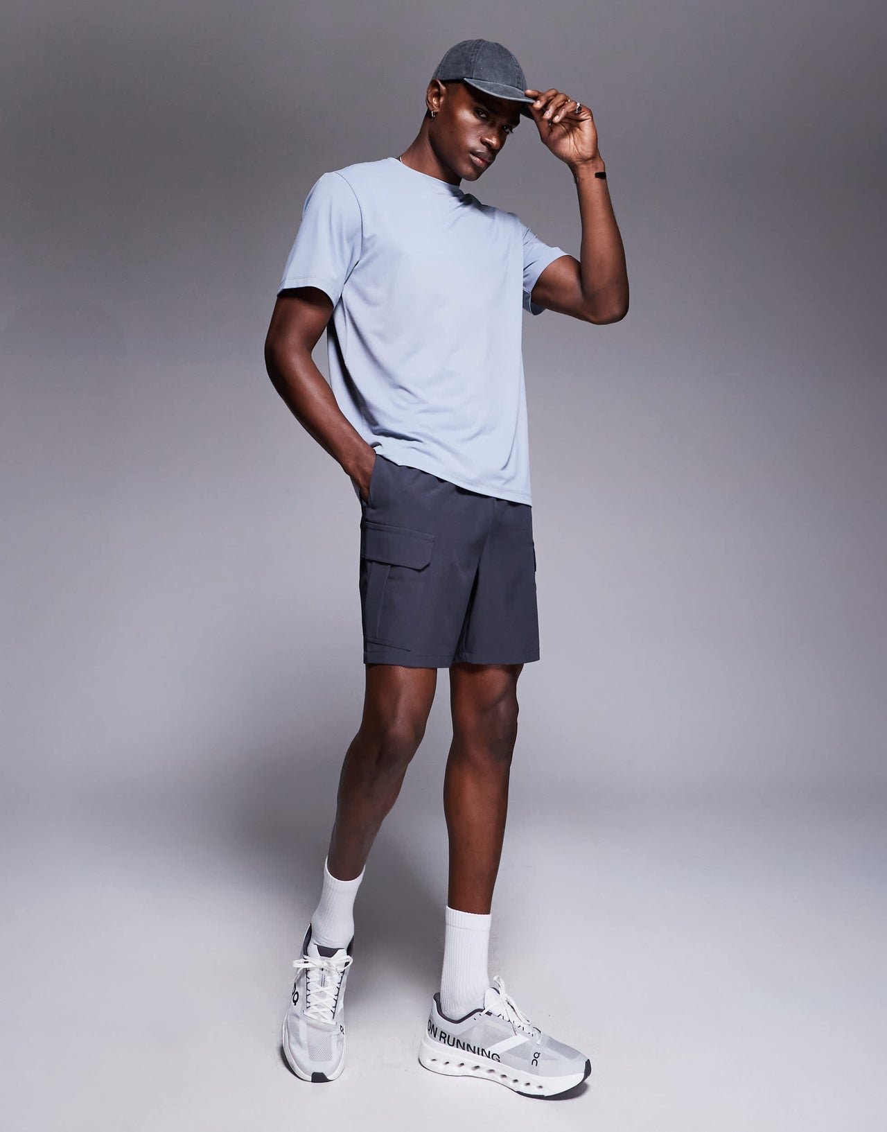 4505 Icon quick dry mesh training t-shirt in grey