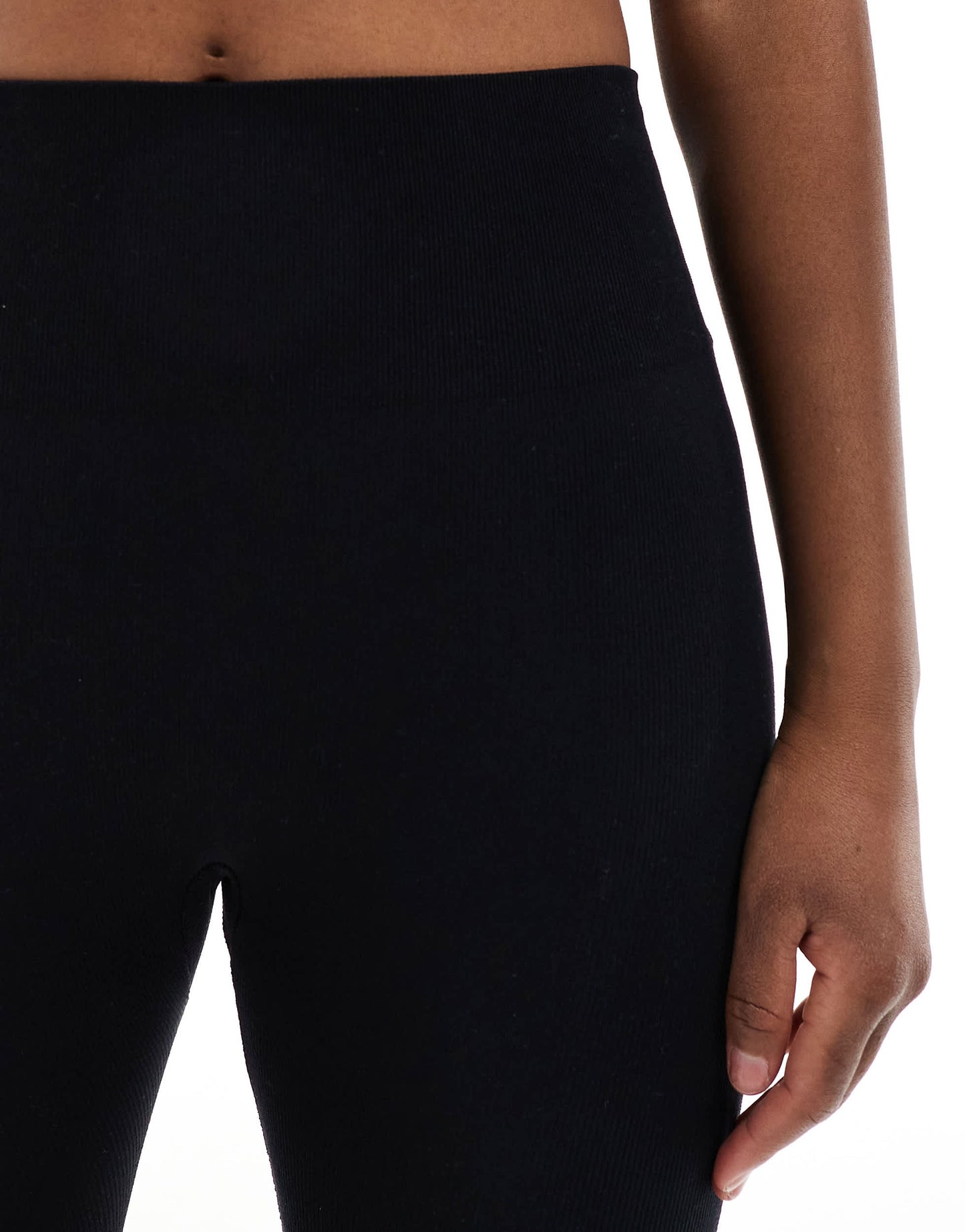 Pull&Bear seamless leggings in black