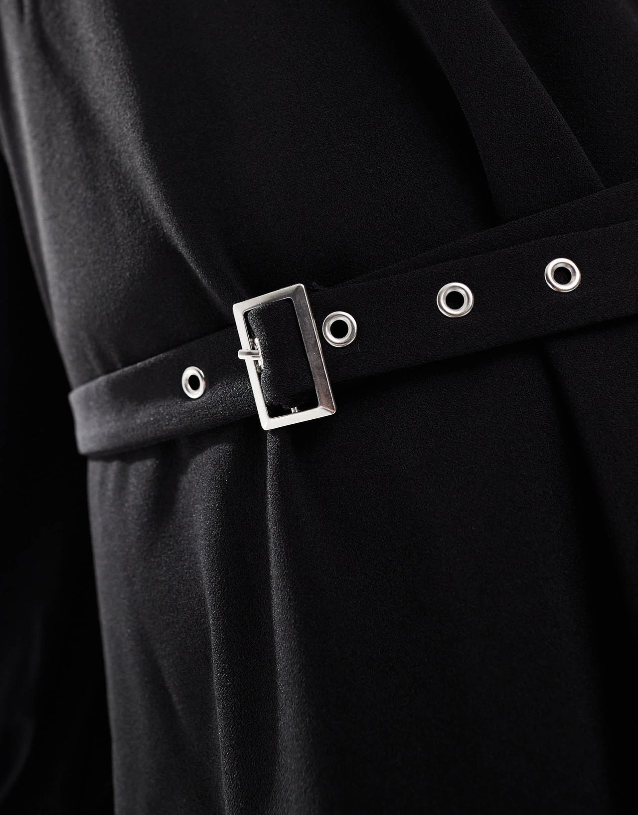 Vero Moda Curve belted mini dress in black