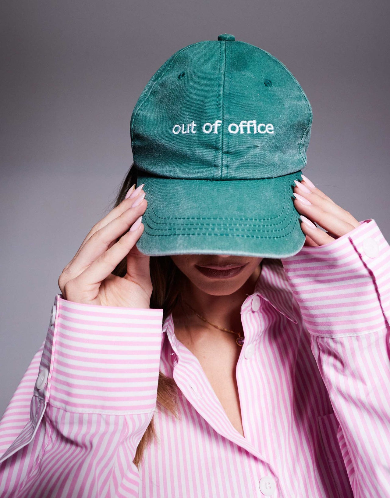 South Beach out of office baseball cap in washed green