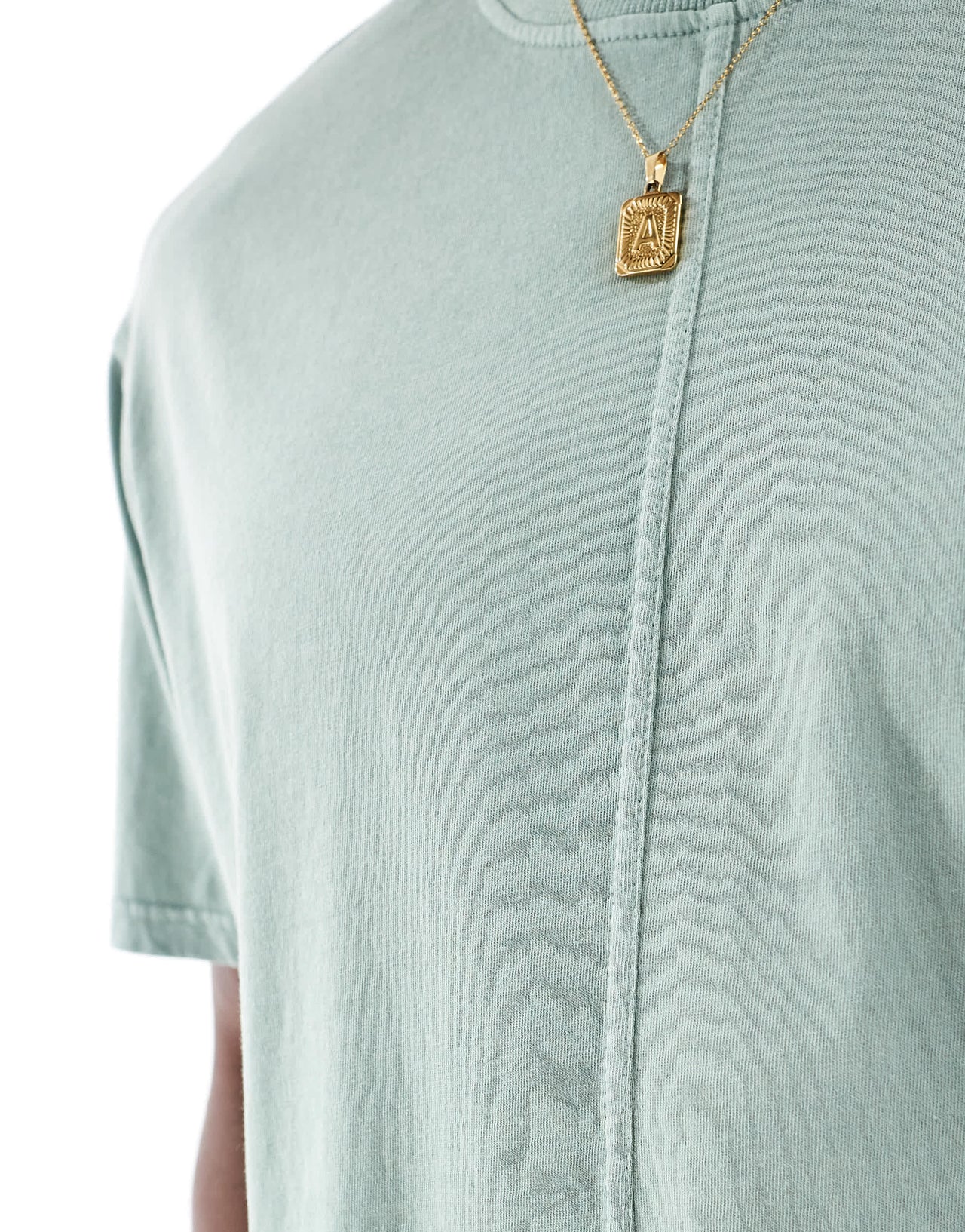 Another Influence acid wash seam detail t-shirt in green