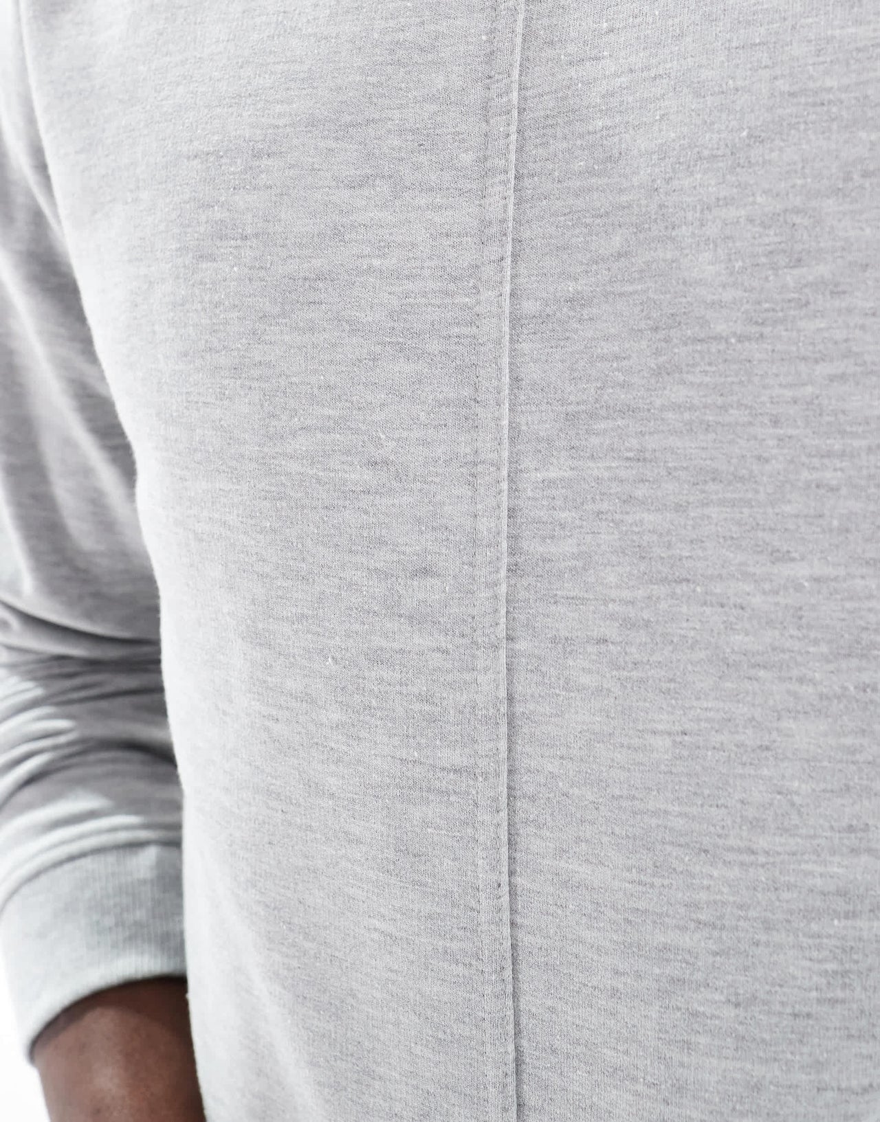 Another Influence seam detail sweatshirt in grey marl