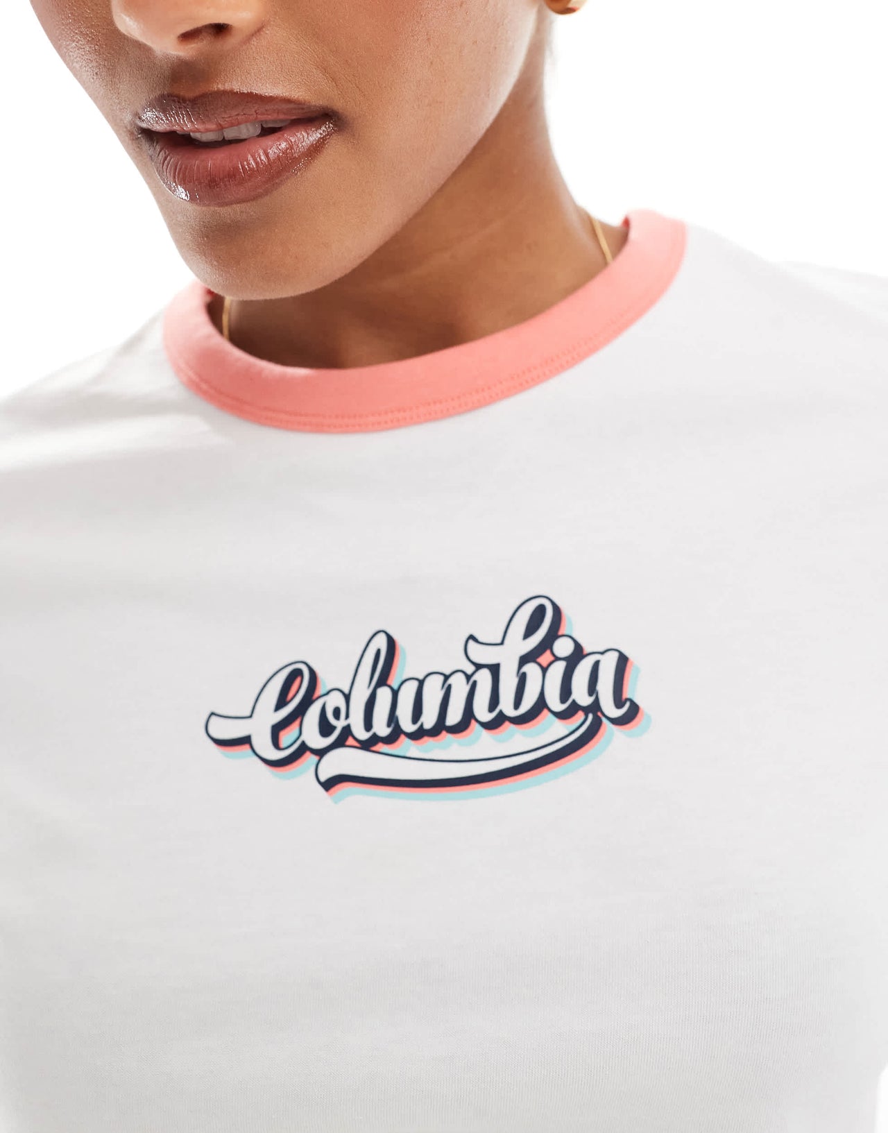 Columbia Rolling Bend graphic t-shirt in white