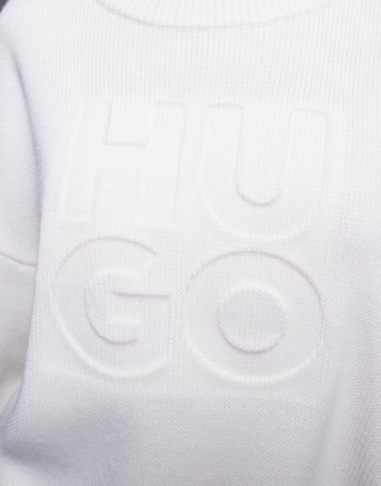 HUGO Red sisminye stacked logo jumper in cream