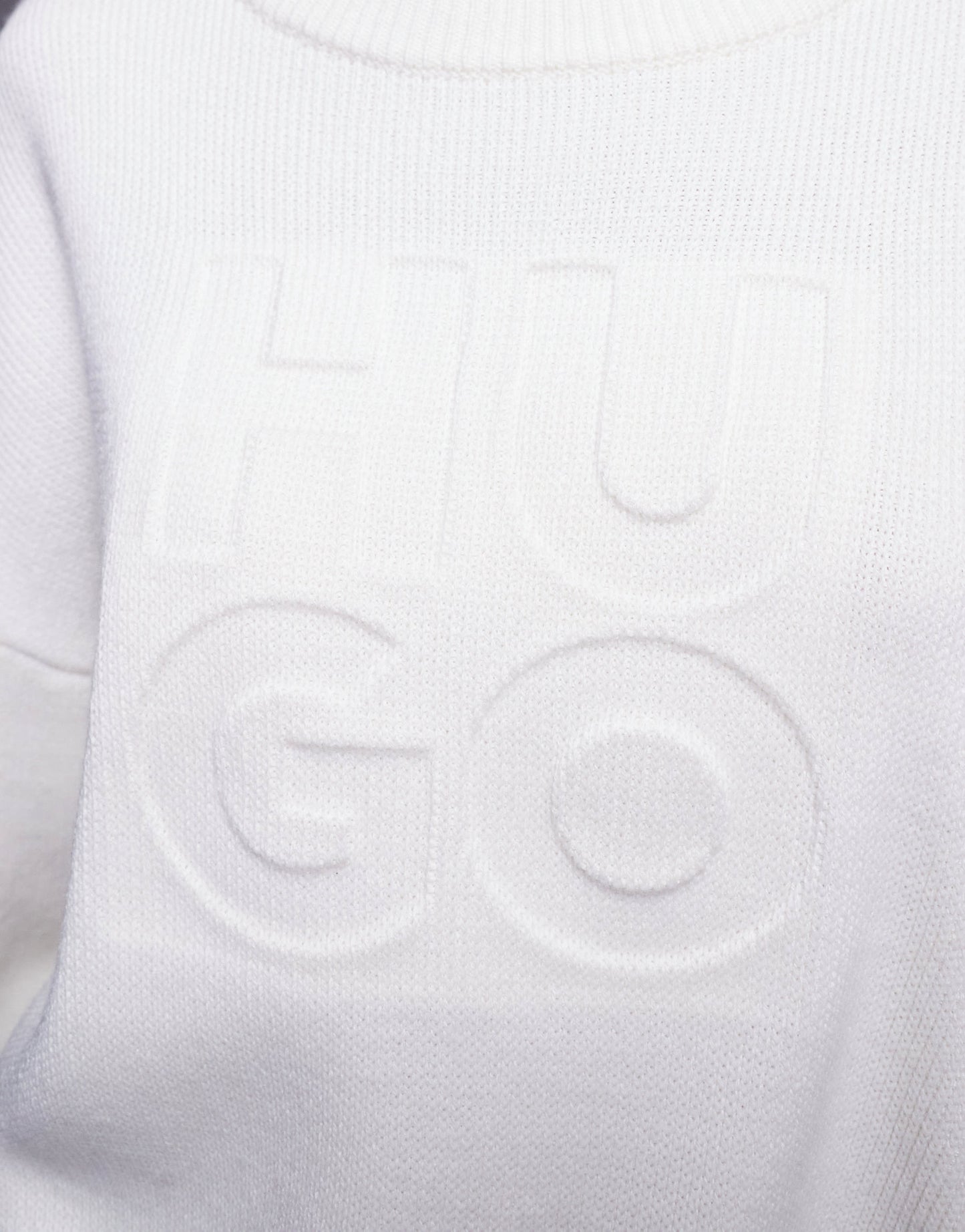HUGO Red sisminye stacked logo jumper in cream