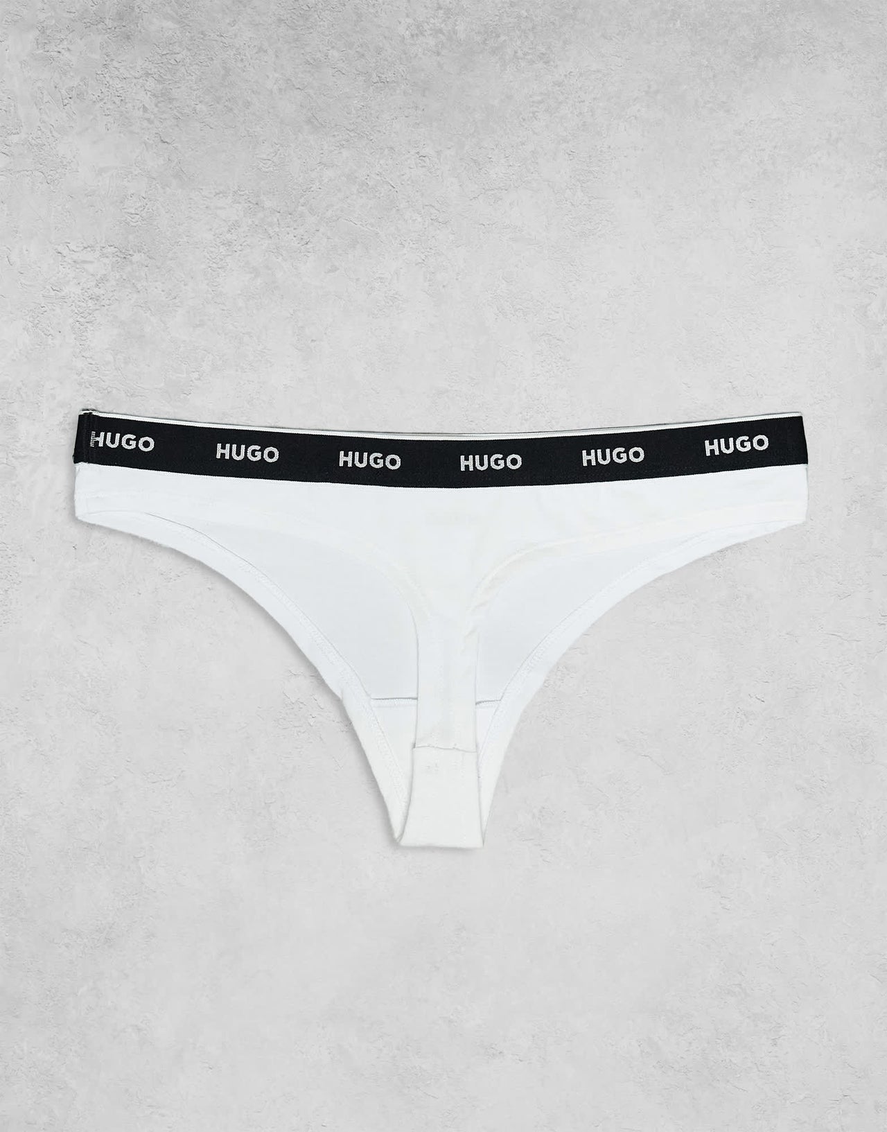 HUGO Bodywear 3-pack of thongs in black and white