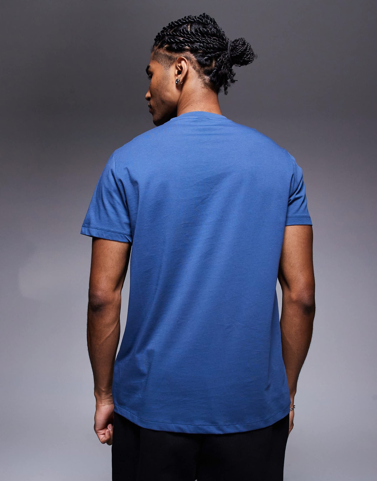 BOSS Bodywear 365 logo t-shirt regular fit in mid blue